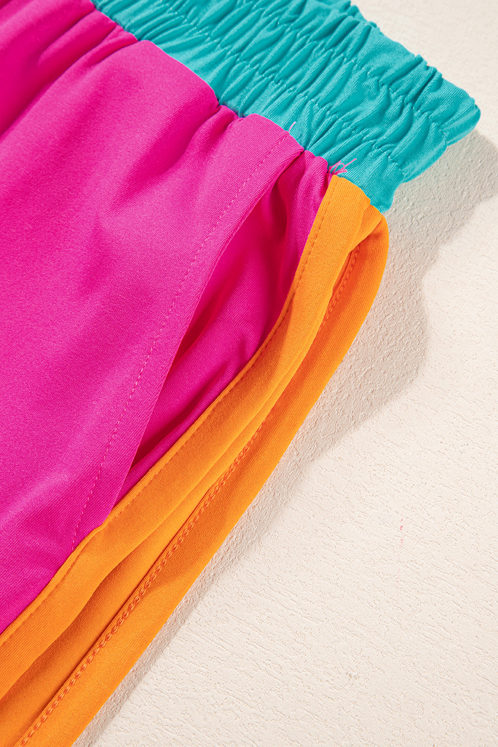 Colour Block Cap Sleeve Tee & Crop Wide Leg Trousers Set | 8 Colours