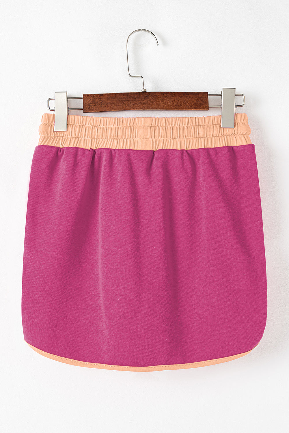 Shop Colour Contrast Loose Pullover & Lace-Up Waist Skort Set S-XL at LivelyLooks
