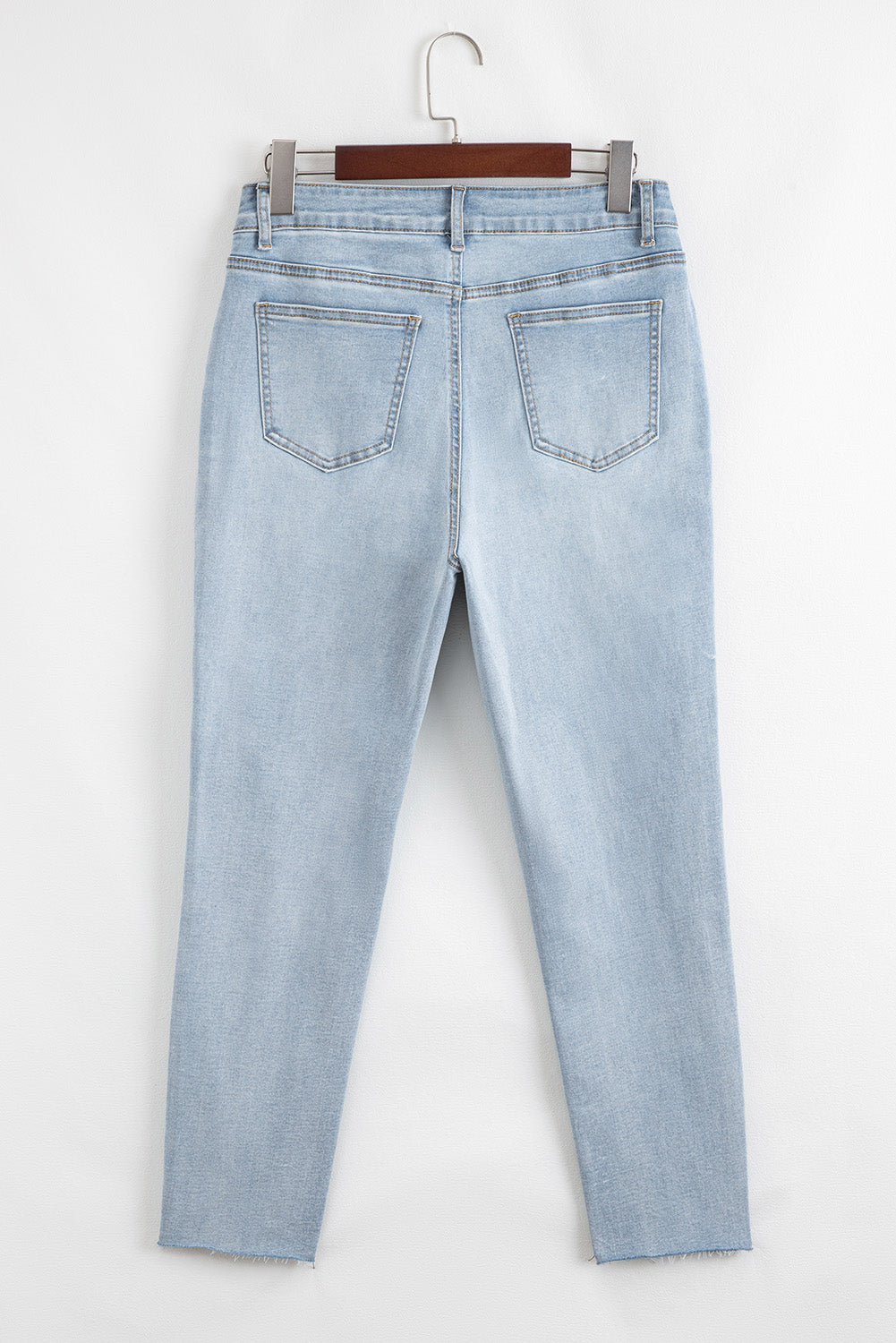 Women's Women's Mid Rise Skinny Jeans Ankle Length Distressed Denim Sizes 4-16 at LivelyLooks
