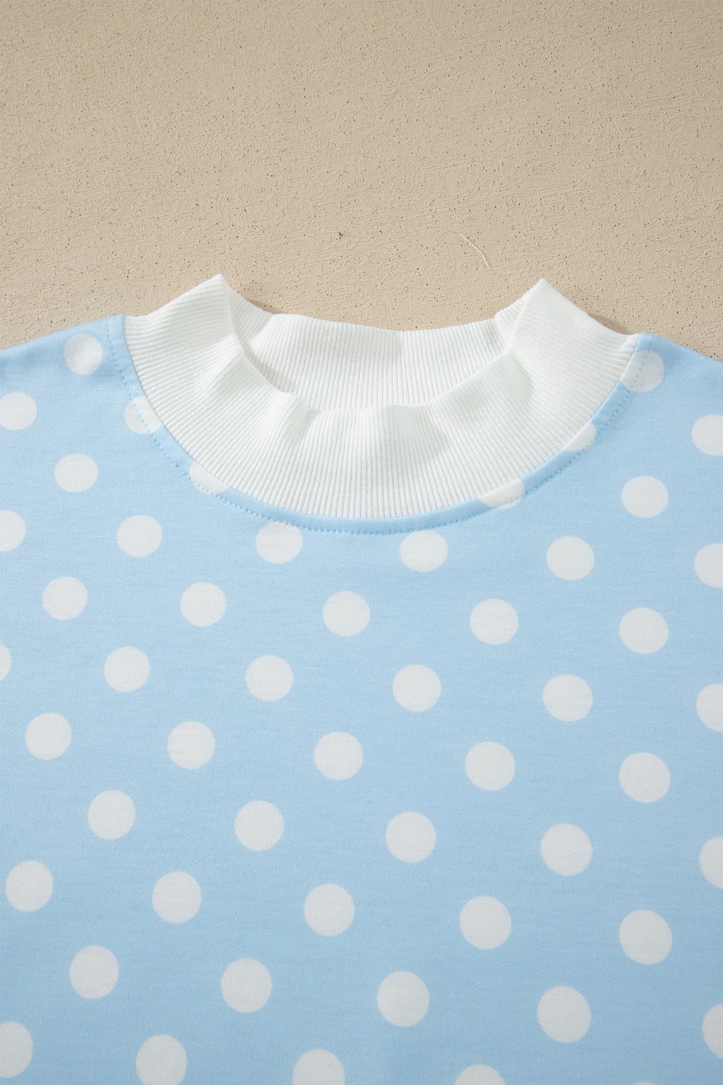 Polka Dot Mock Neck Short Set – Yellow, Pink, Sky Blue & Green