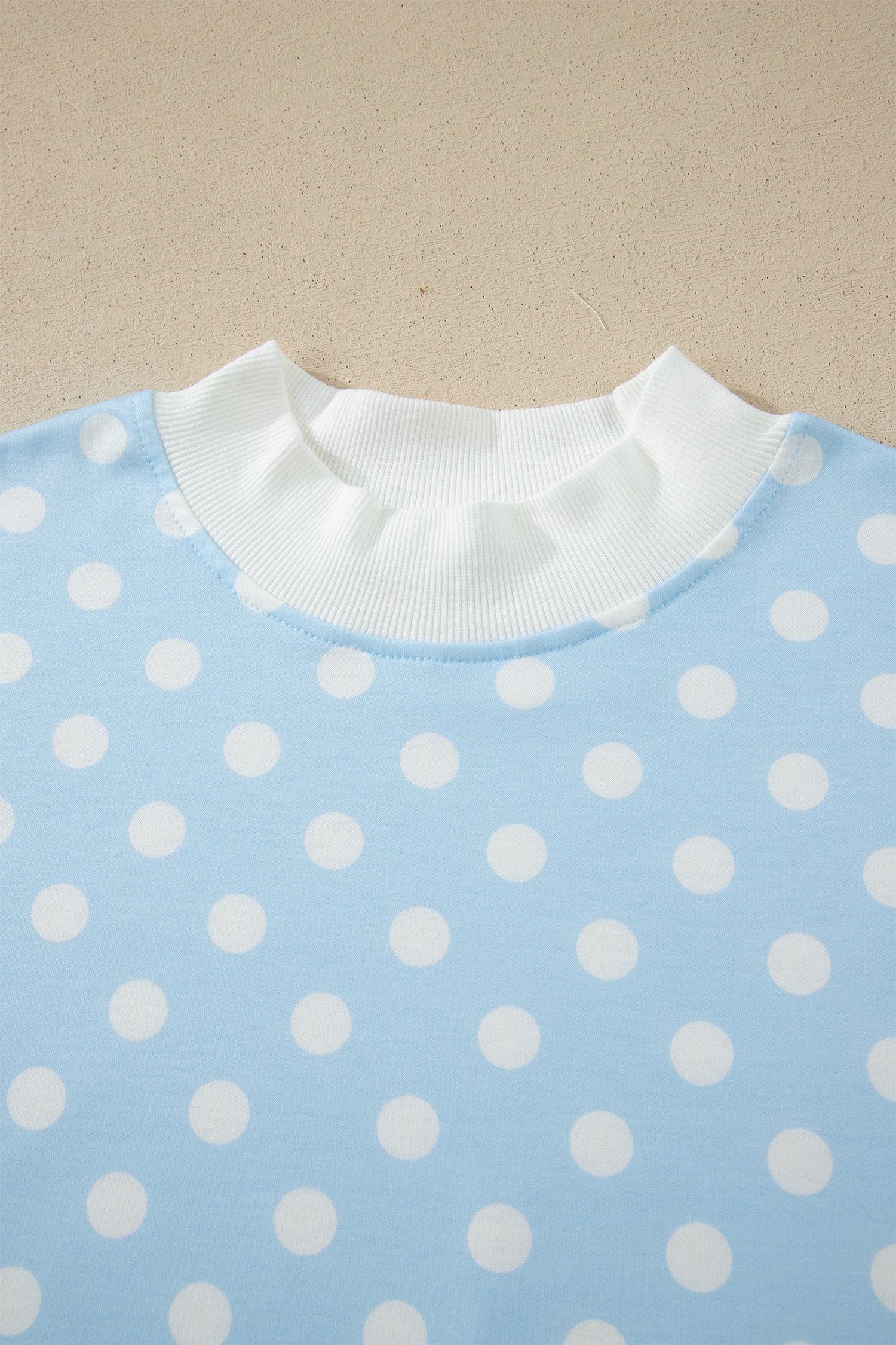 Polka Dot Mock Neck Short Set – Yellow, Pink, Sky Blue & Green