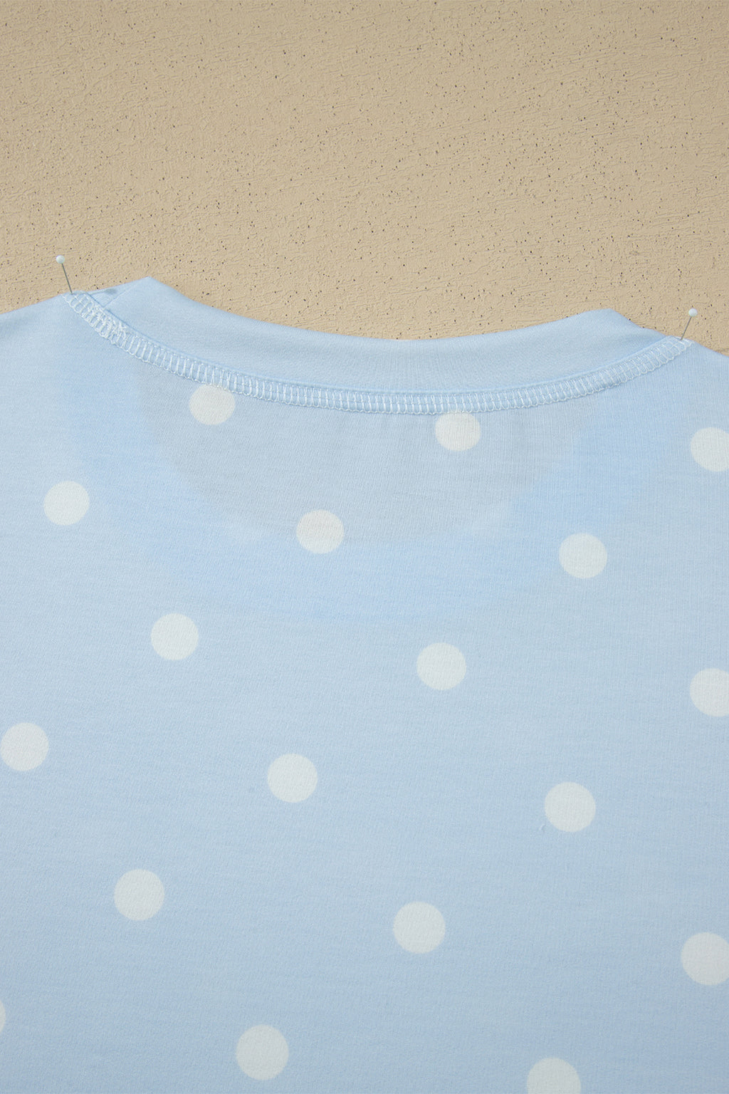 LivelyLooks White Polka Dot Exposed Seam Loose Tee & Drawstring Shorts Set S-XL women's fashion