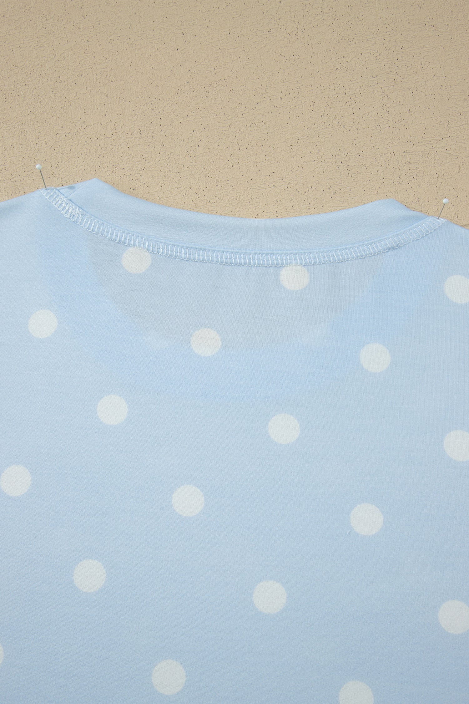 LivelyLooks White Polka Dot Exposed Seam Loose Tee & Drawstring Shorts Set S-XL women's fashion