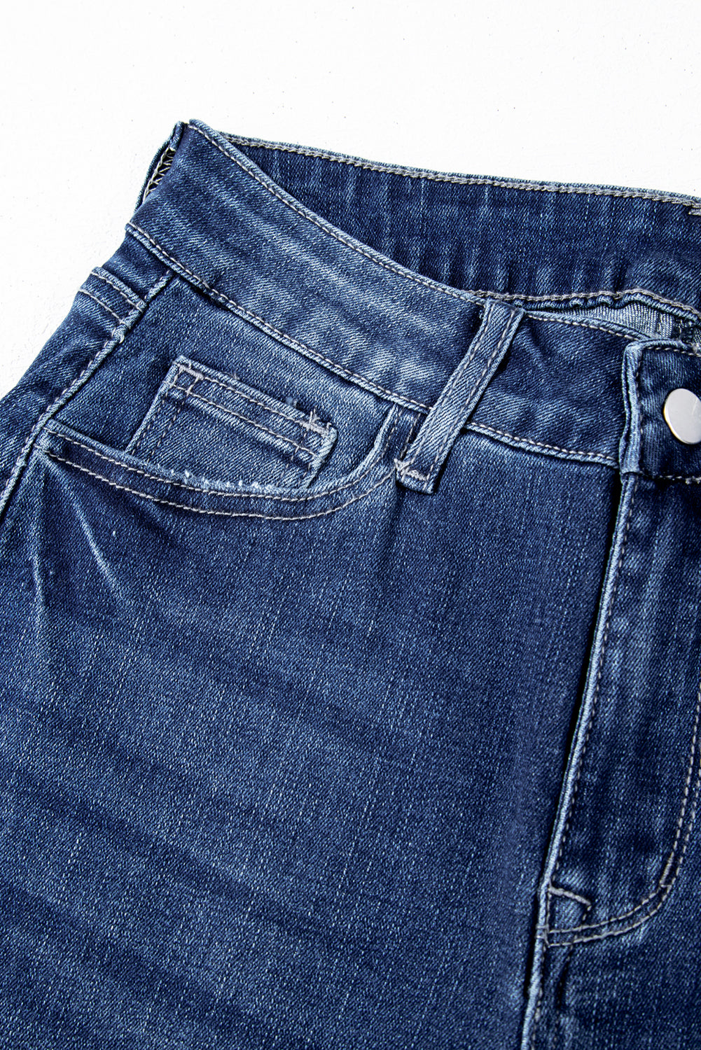 Women's Women's Mineral Wash Flared Jeans Raw Hem High Waist Sizes 4-16 at LivelyLooks