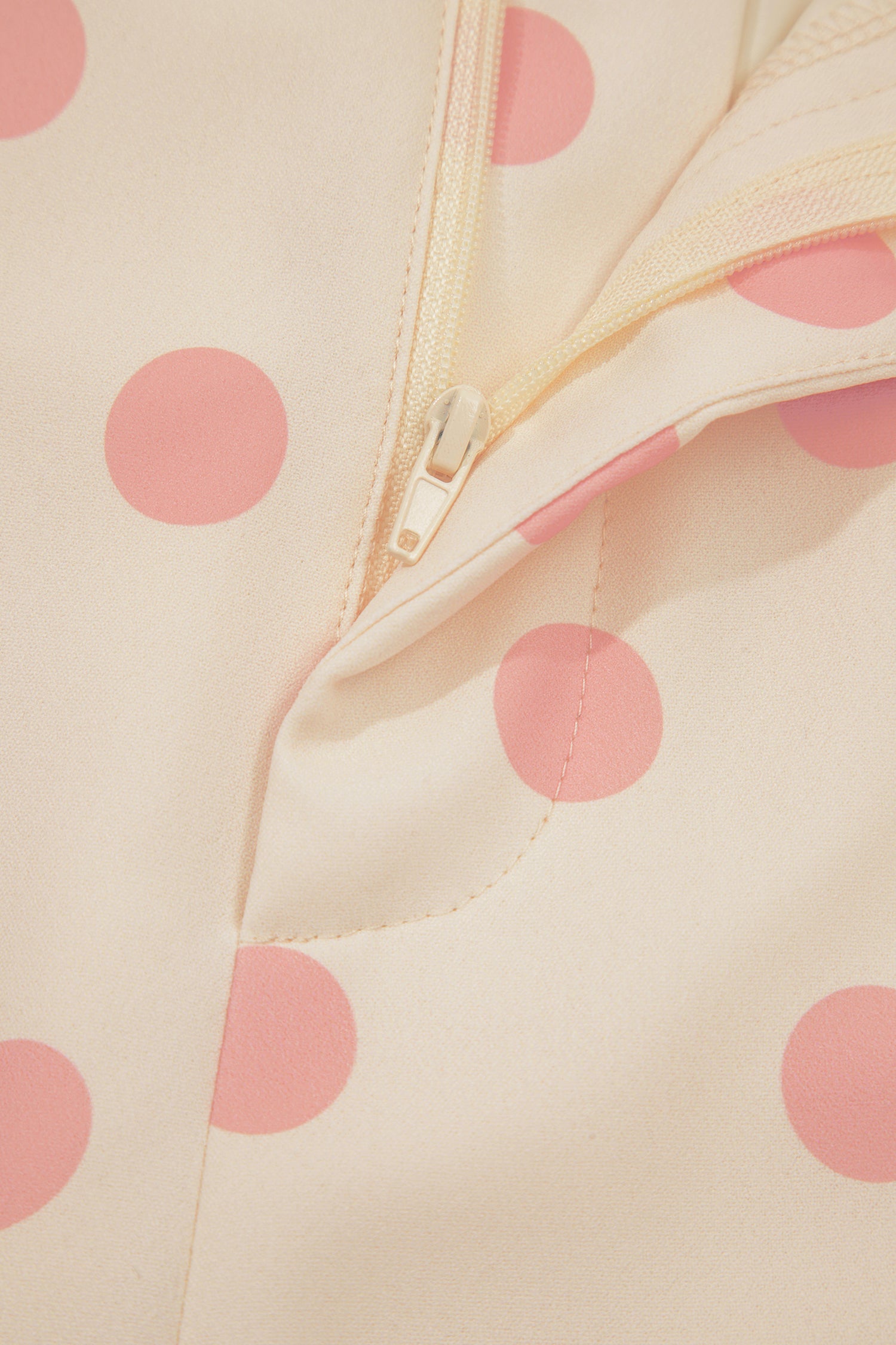 Shop Polka Dot Patched Pocket Mid-Rise Straight Leg Trousers S-XL at LivelyLooks