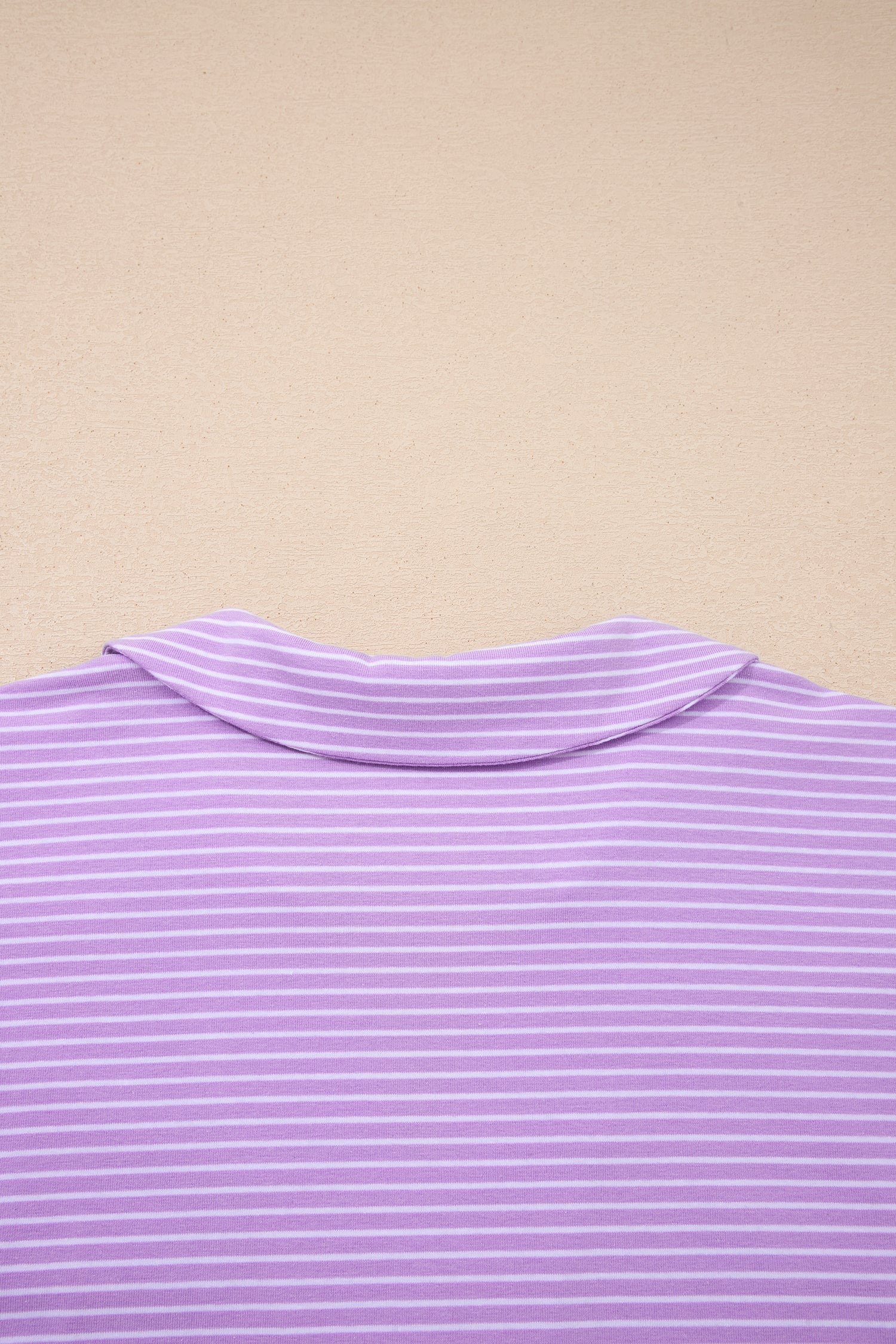 Shop Stripe Dolman Sleeve Polo Shirt and Drawstring Shorts Set Two Piece Co-ord at LivelyLooks