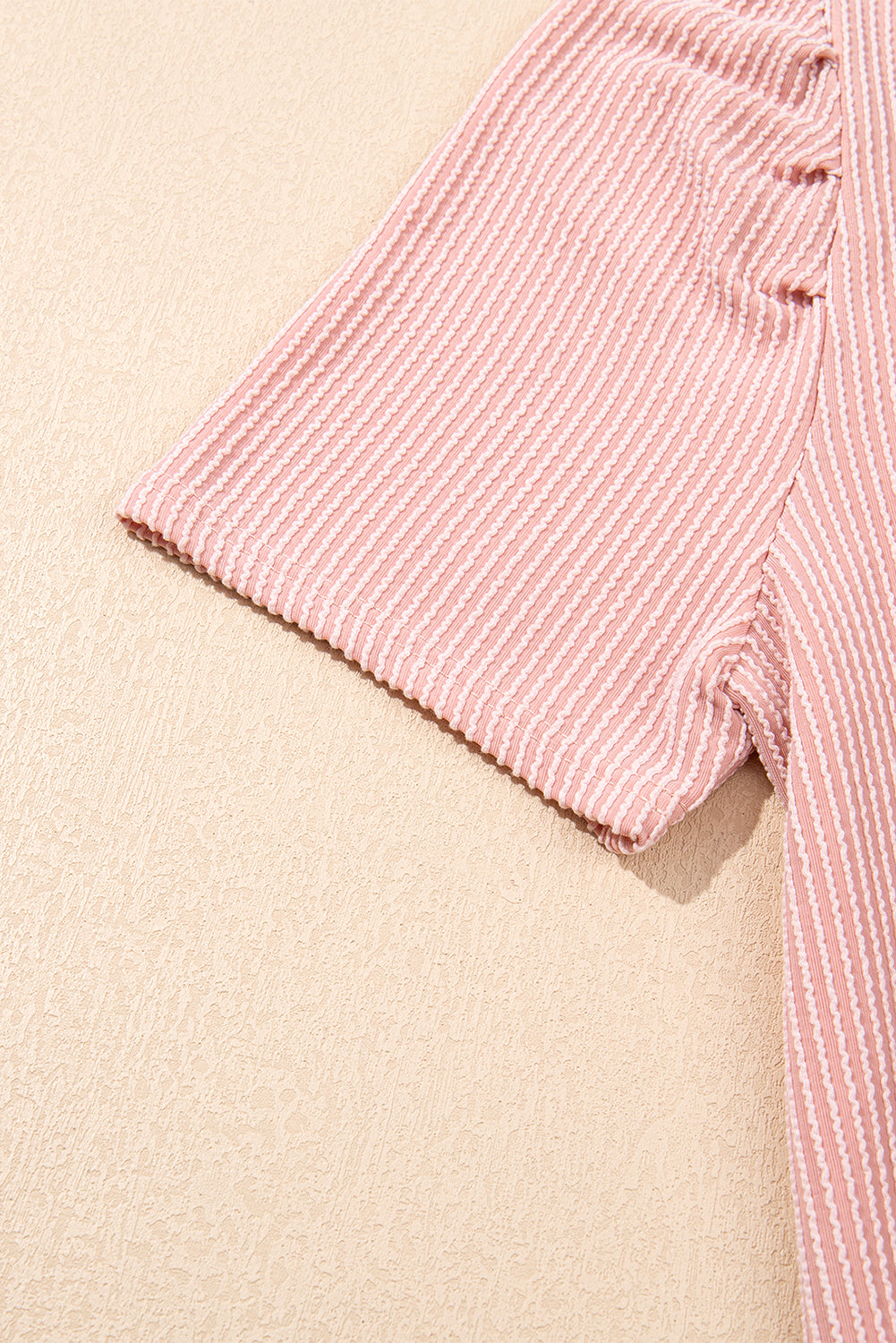 Corded Knit Crew Neck Puff Sleeve Shift Mini Dress S-XL