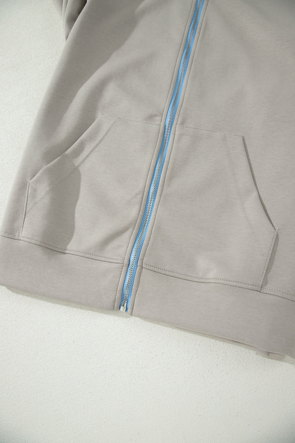 Smoke Green Contrast Trim Zip Up Sporty Jacket & Mini Skort Set