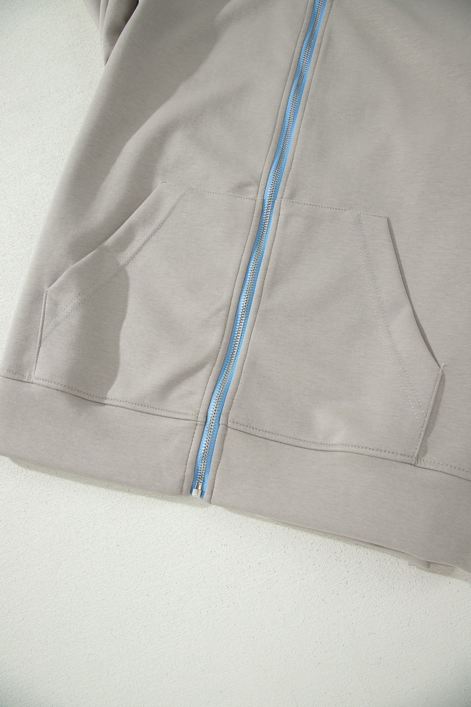 Smoke Green Contrast Trim Zip Up Sporty Jacket & Mini Skort Set