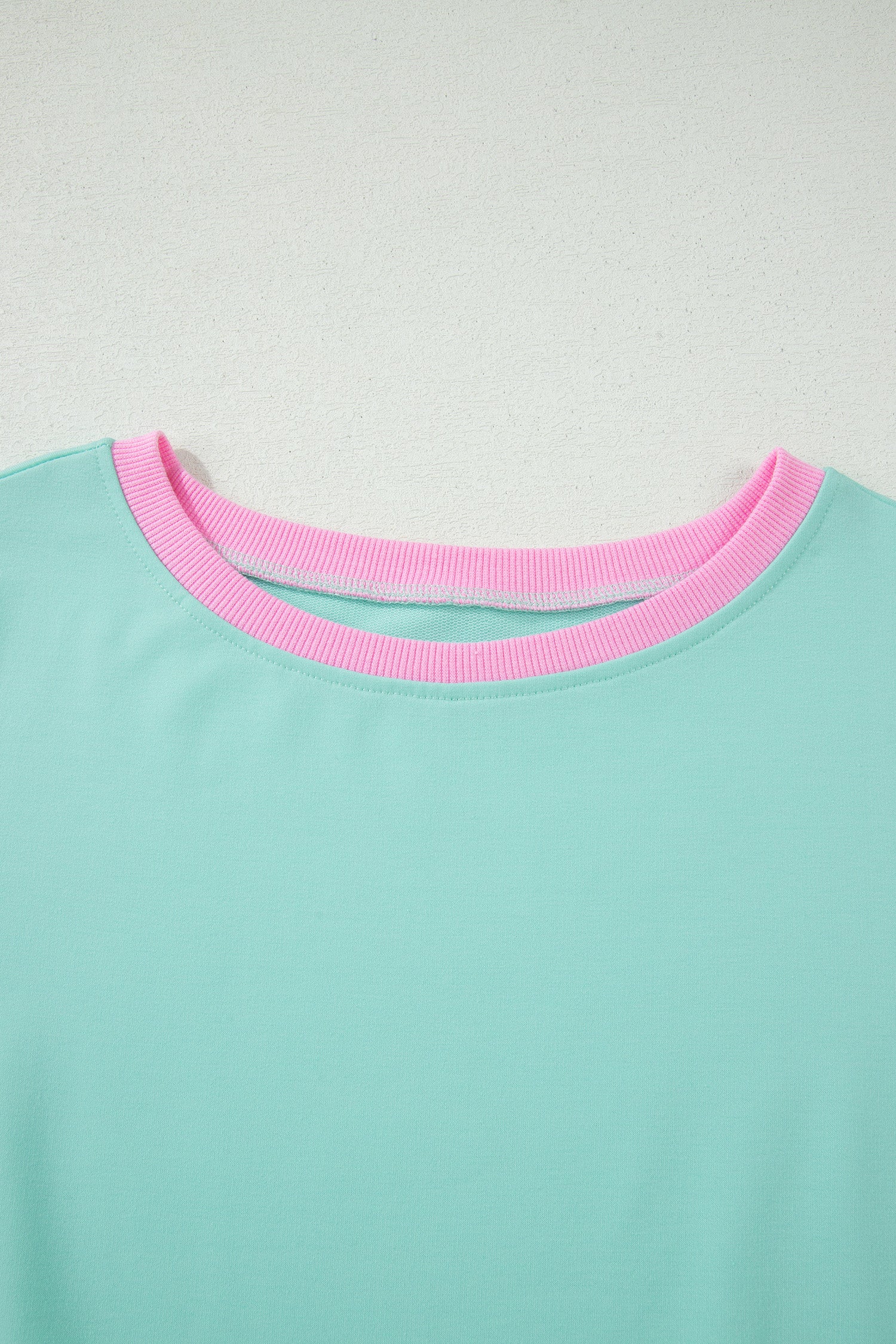 Colourblock Drop Shoulder T-Shirt & Skort 2-Piece Set Beige Black Green