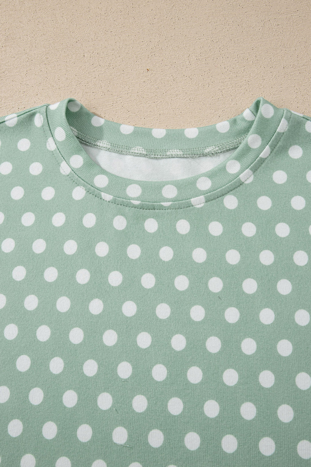 Women's Polka Dot Print Short Sleeve Top & Shorts Co-ord Set S-2XL at LivelyLooks