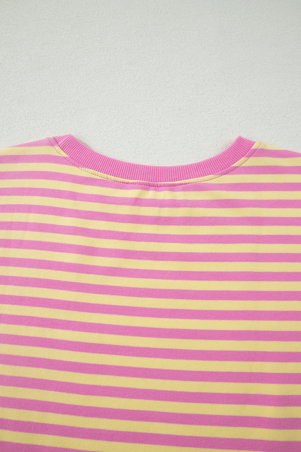 Striped Short Sleeve Top & Mini Skirt Set – Pink & Blue