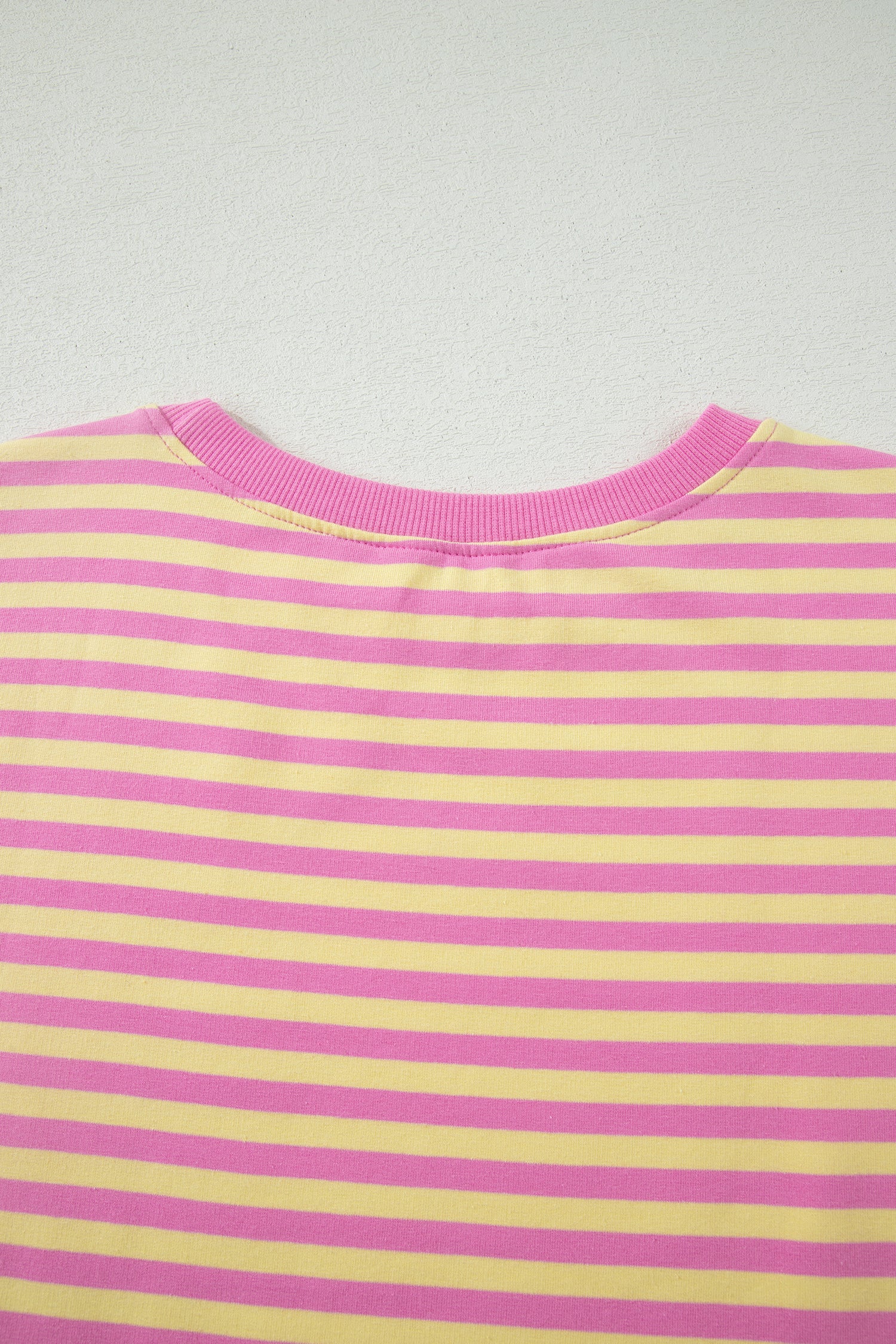 Striped Short Sleeve Top & Mini Skirt Set – Pink & Blue