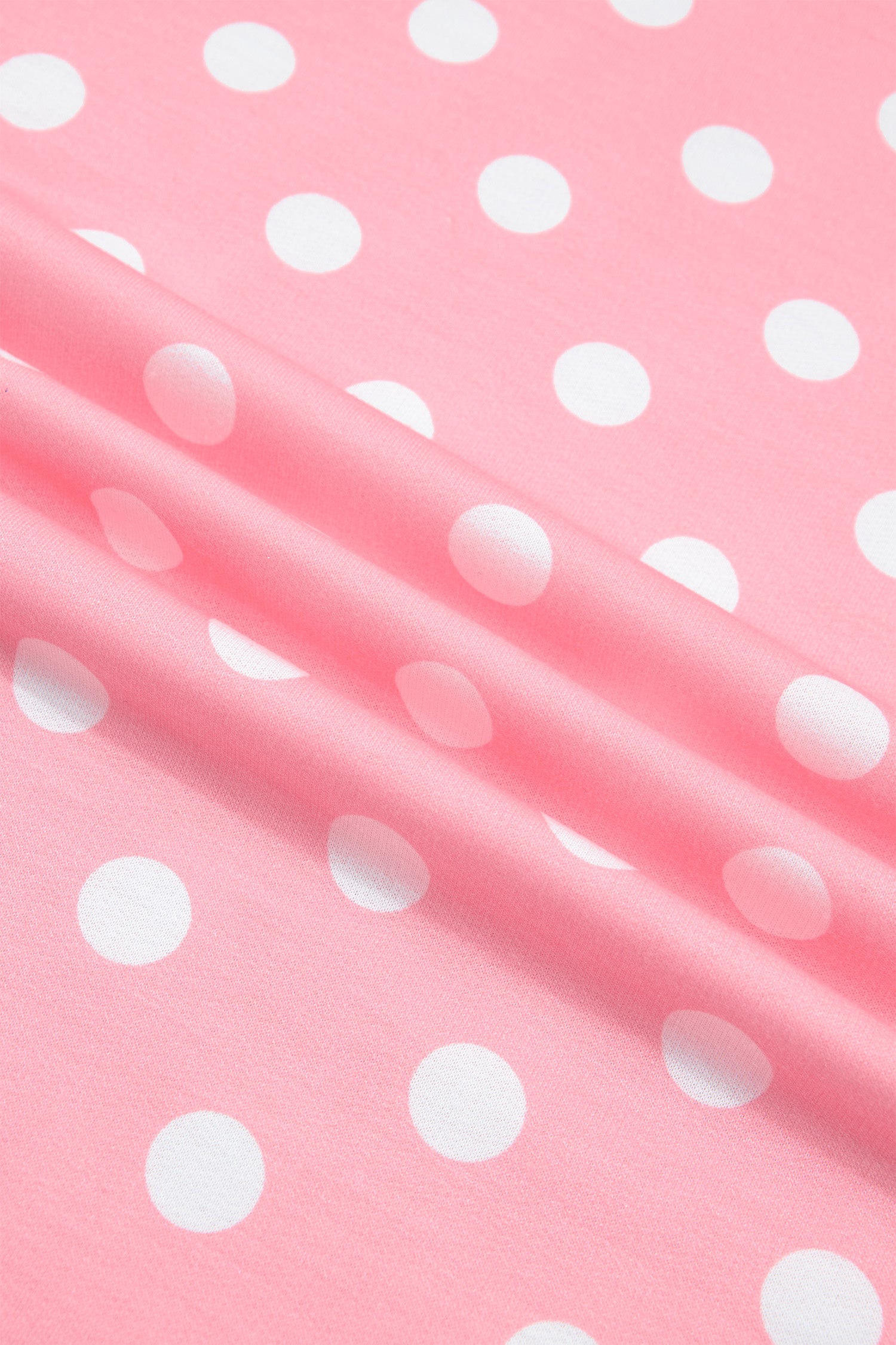 Polka Dot Oversized Top & Shorts Co-ord Set | Beige Pink Blue Green