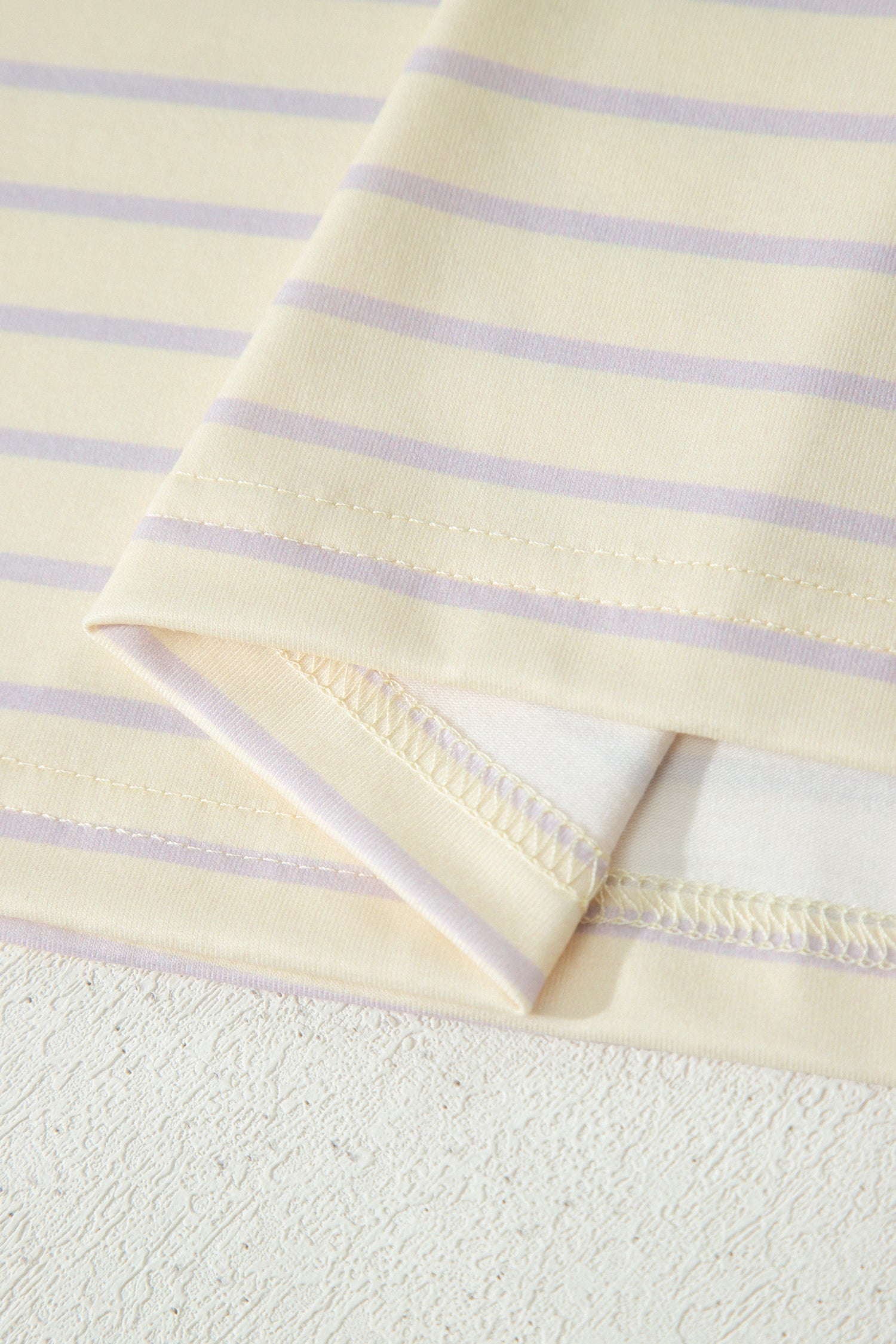 Yellow Stripe Relaxed Tee & Drawstring Shorts Co-ord Set | UK 8–22
