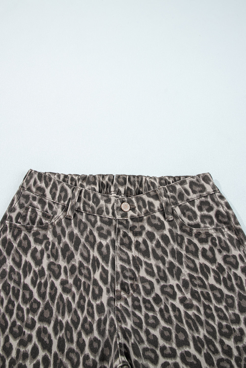 Shop Yellow Leopard Print Straight Loose Leg Jeans UK 8-20 at LivelyLooks