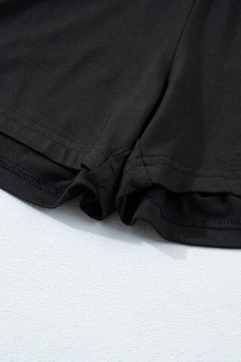 Oversized Tee & Tie Wrap Mini Skort 2pcs Set | Black & Laurel Green