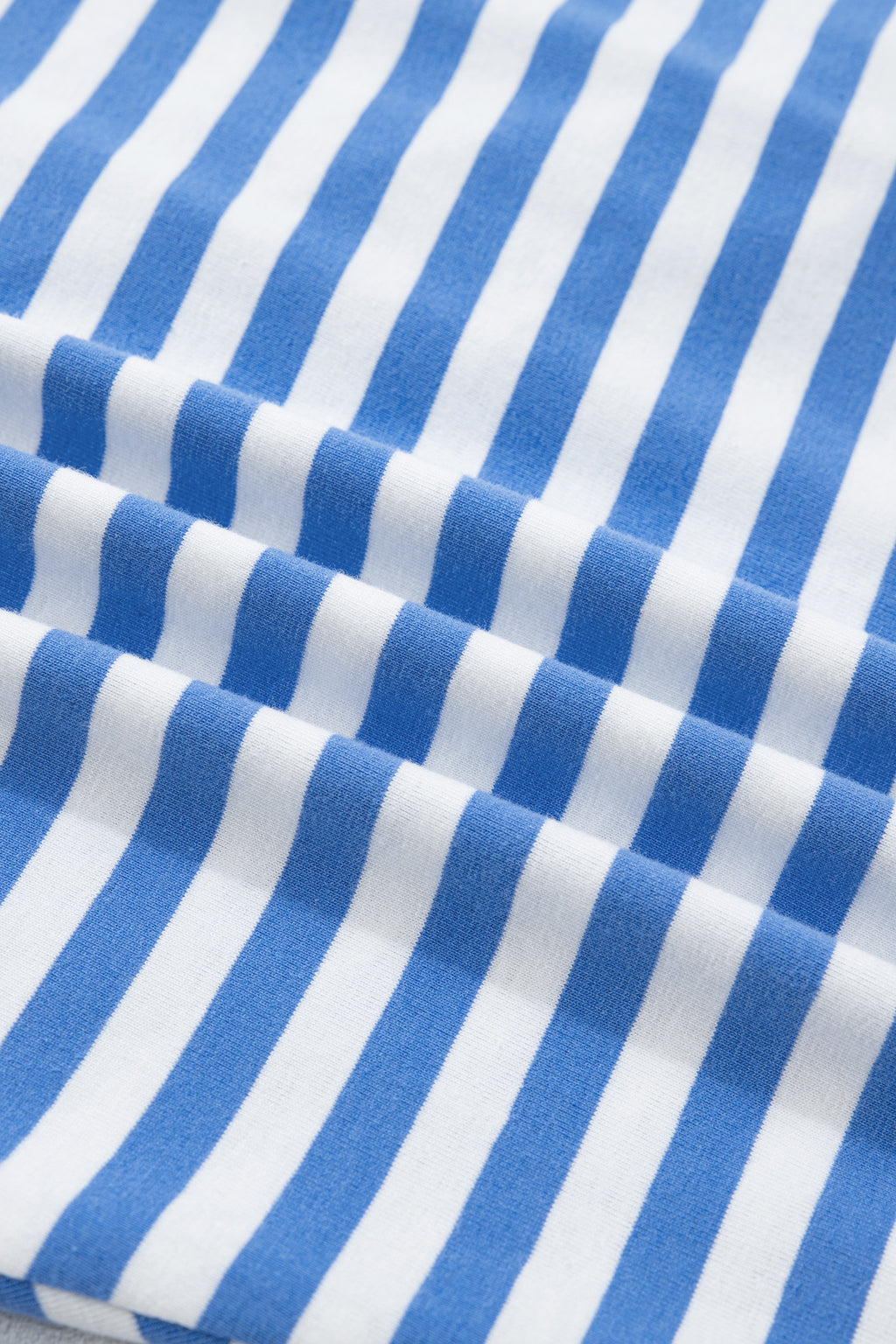Women's Sky Blue Nautical Stripe Tie Waist Mini Dress at LivelyLooks
