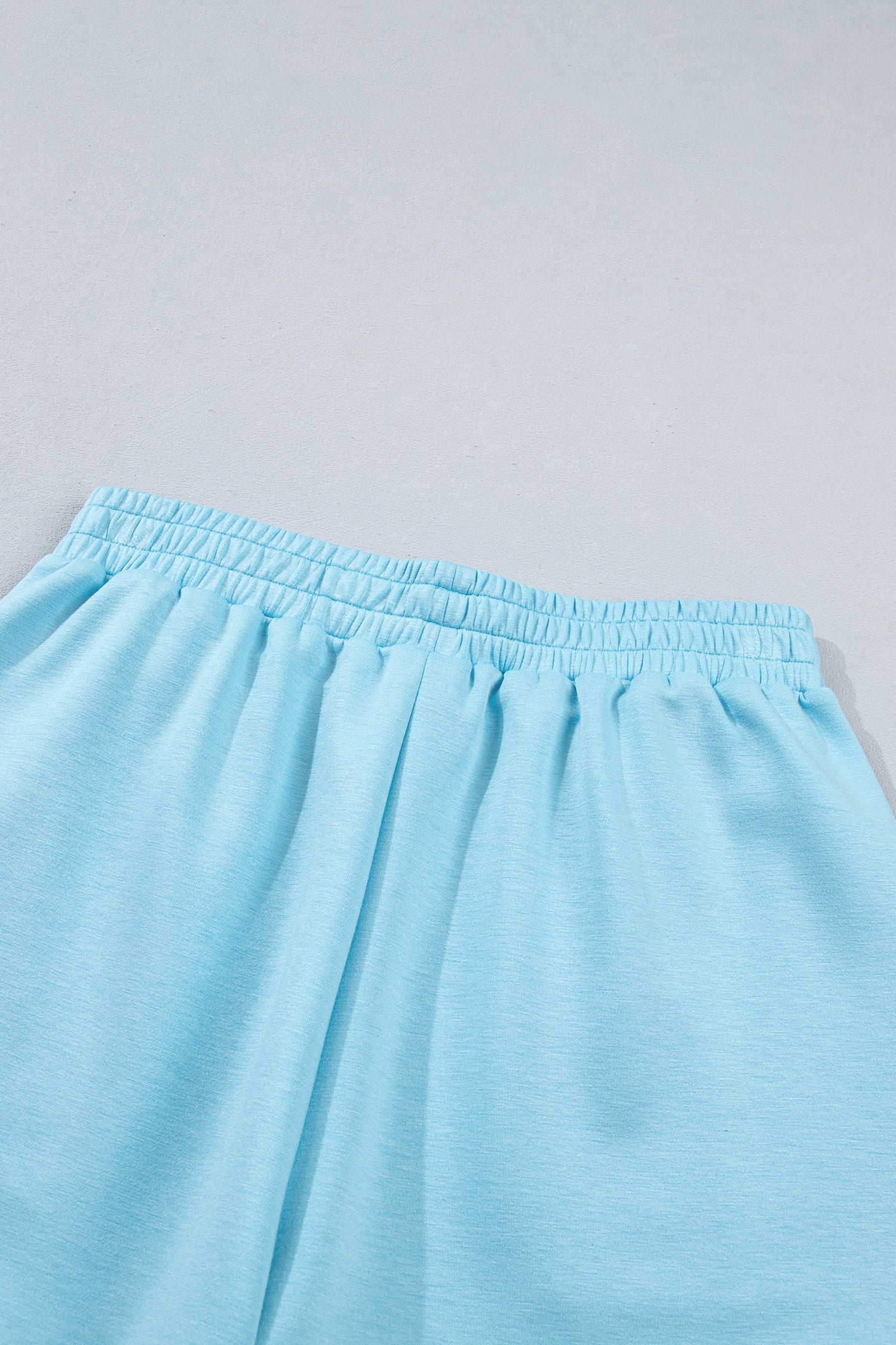 LivelyLooks Blue Half-Zip High Neck Athleisure Short Set | S-XL women's fashion