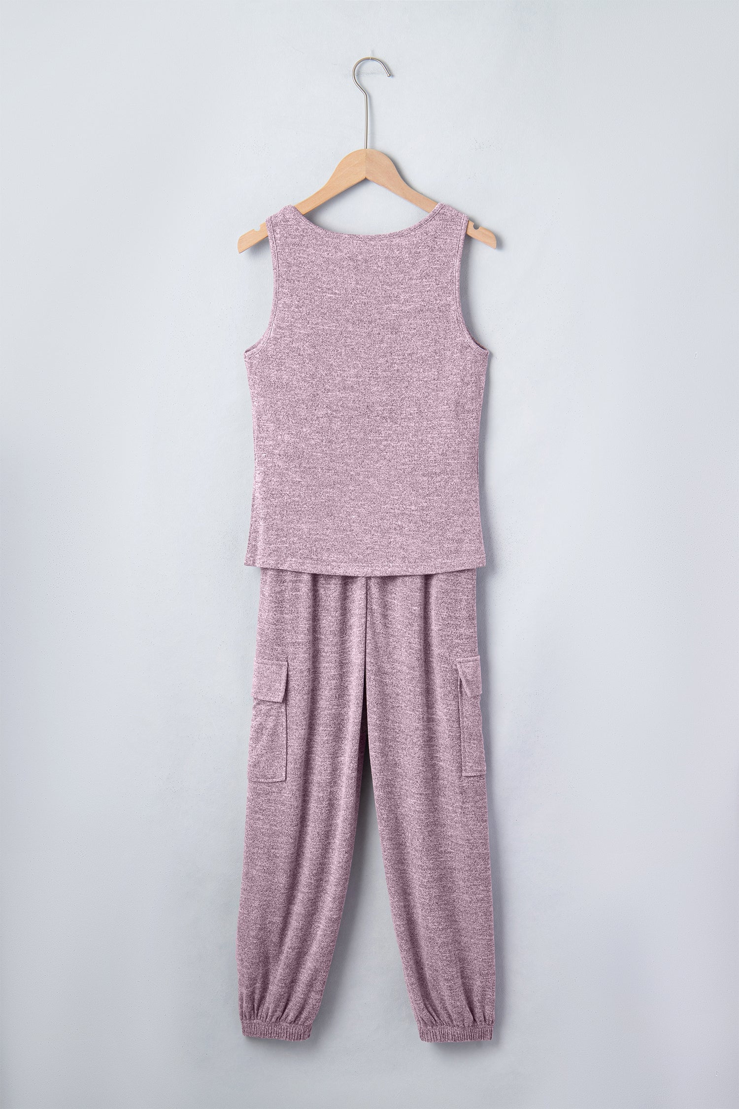 Casual Tank Top & Drawstring Jogger Set