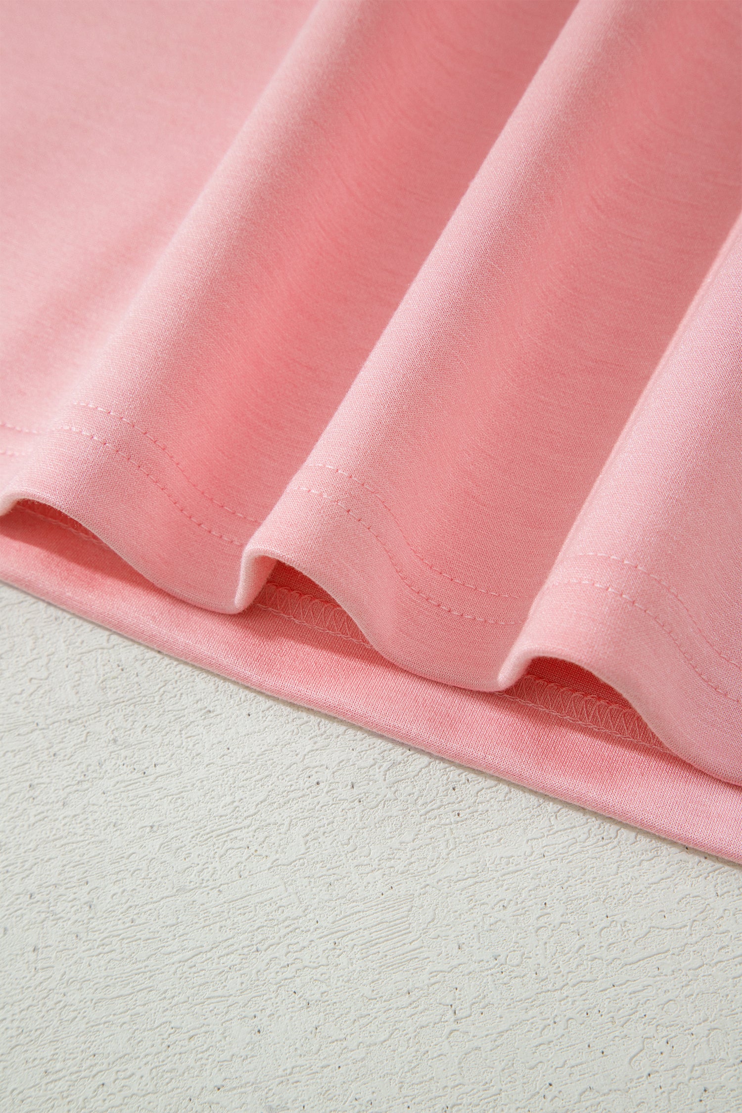 Gossamer Pink Scalloped V-Neck Dolman Top & Shorts Co-ord Set S-XL