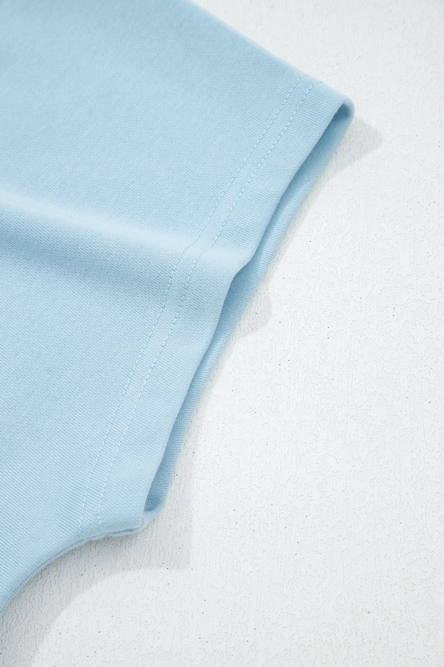 Loose Tee Drawstring Shorts Co-ord Set Mist Blue Sea Green S-XL