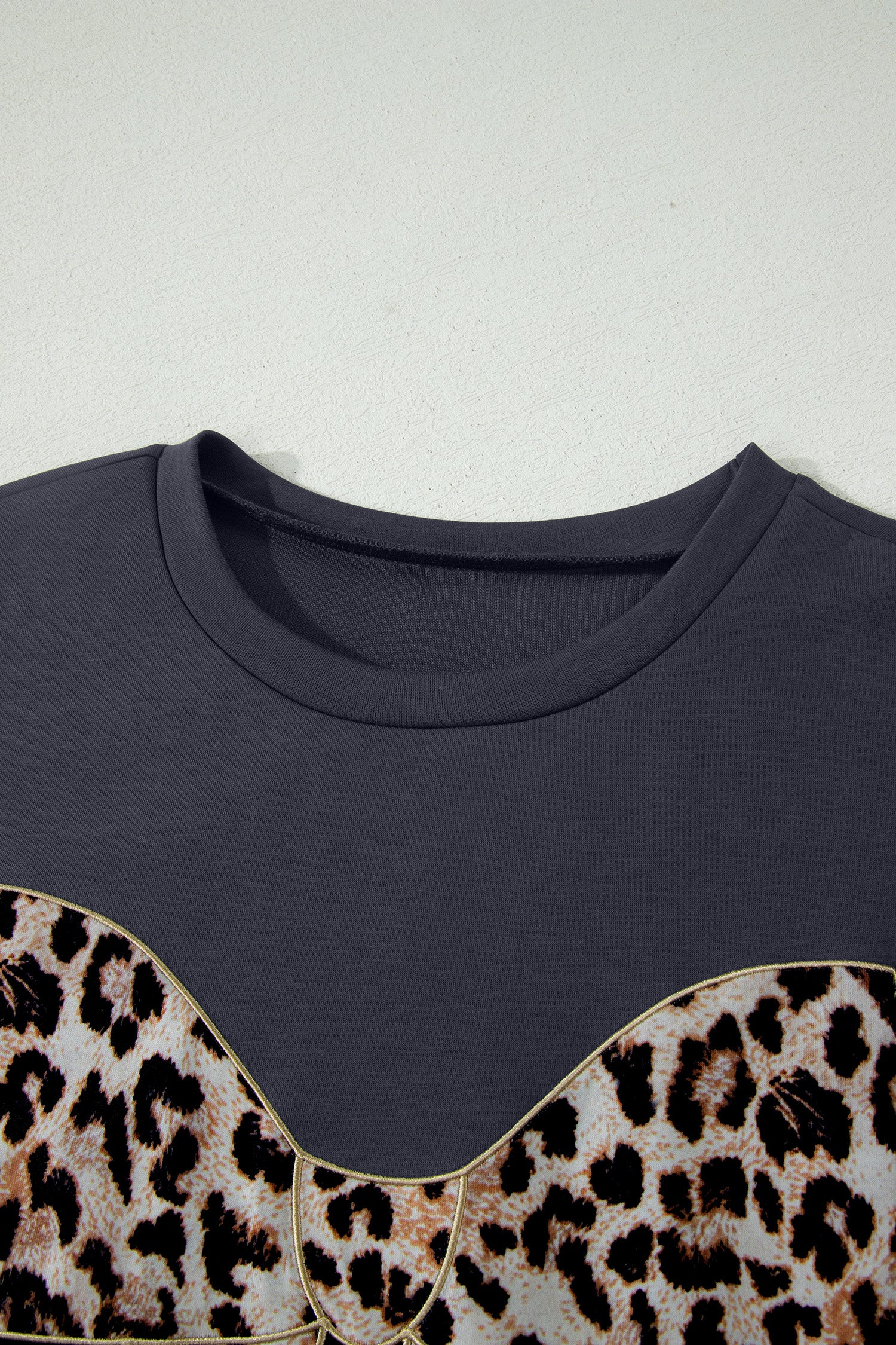White Grey Leopard Bow T-Shirt Maxi Dress Thigh Slit Cuffed UK 8-22