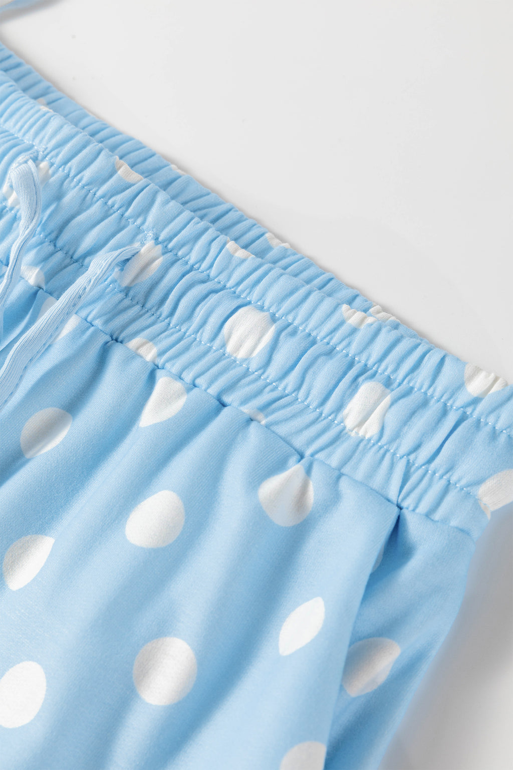 Polka Dot Oversized Top & Shorts Co-ord Set | Beige Pink Blue Green