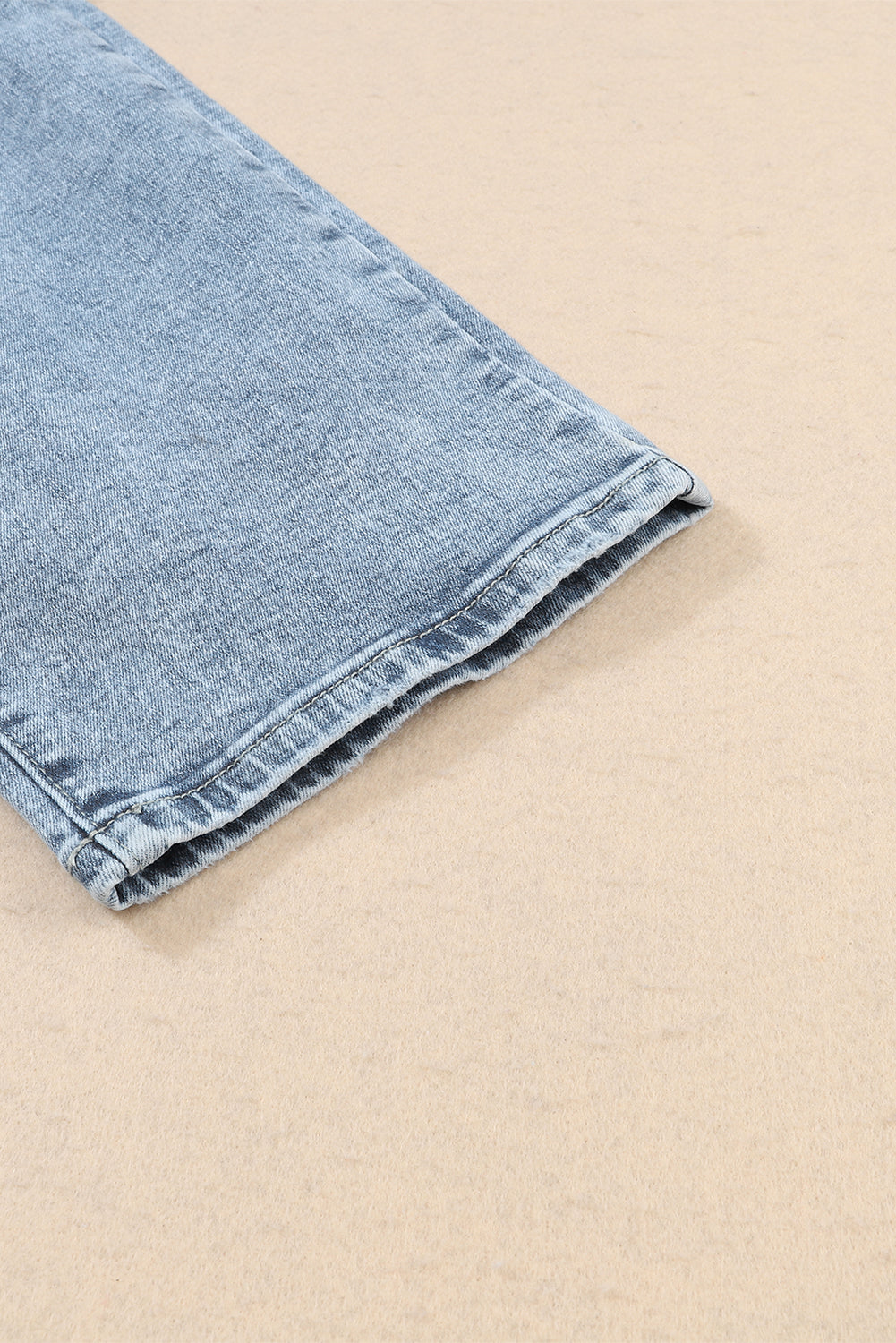 Women's Women's Light Wash Slim Fit Jeans Frayed Hem High Waist Sizes 6-16 at LivelyLooks