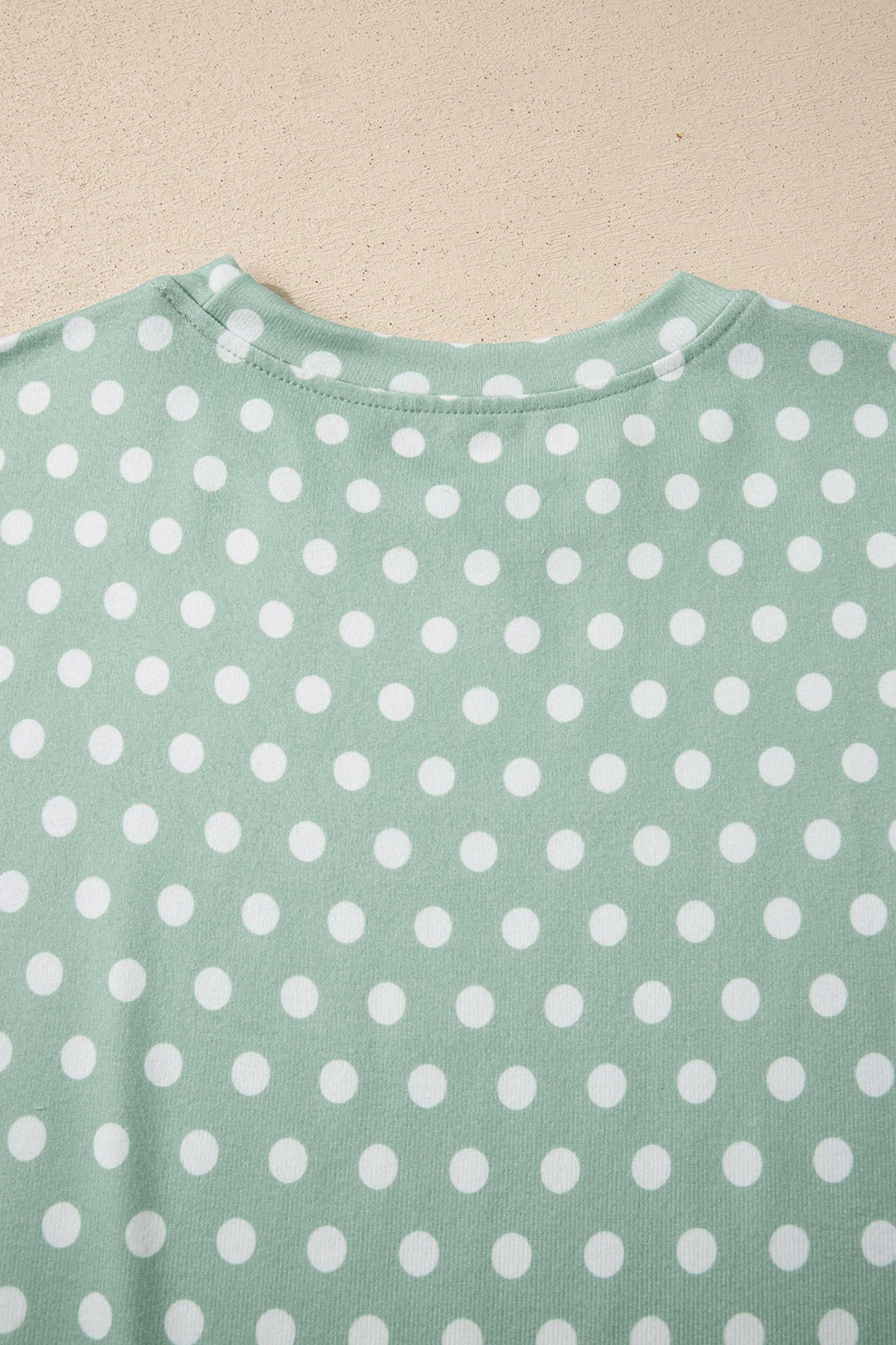 Women's Polka Dot Print Short Sleeve Top & Shorts Co-ord Set S-2XL at LivelyLooks