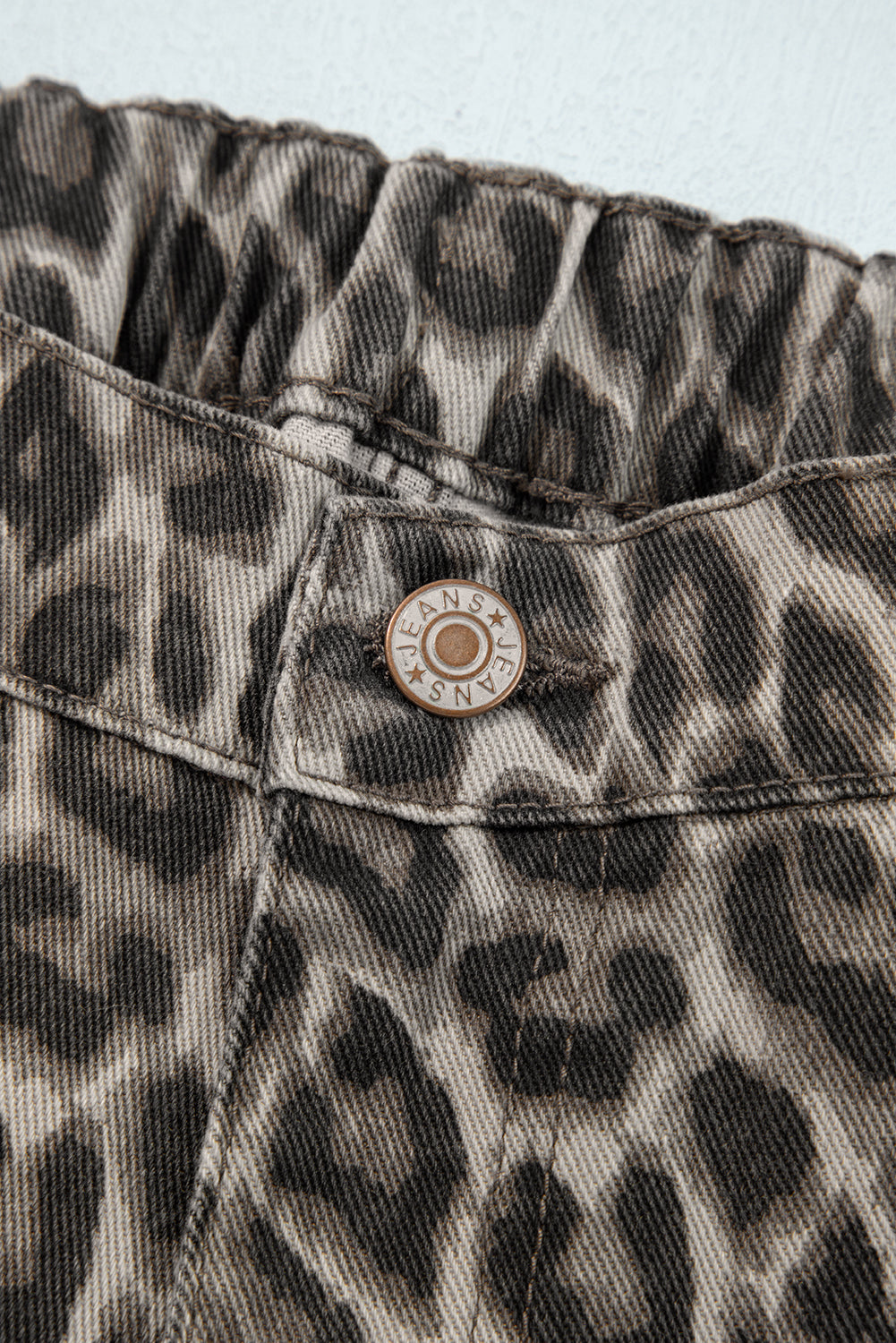 Shop Yellow Leopard Print Straight Loose Leg Jeans UK 8-20 at LivelyLooks