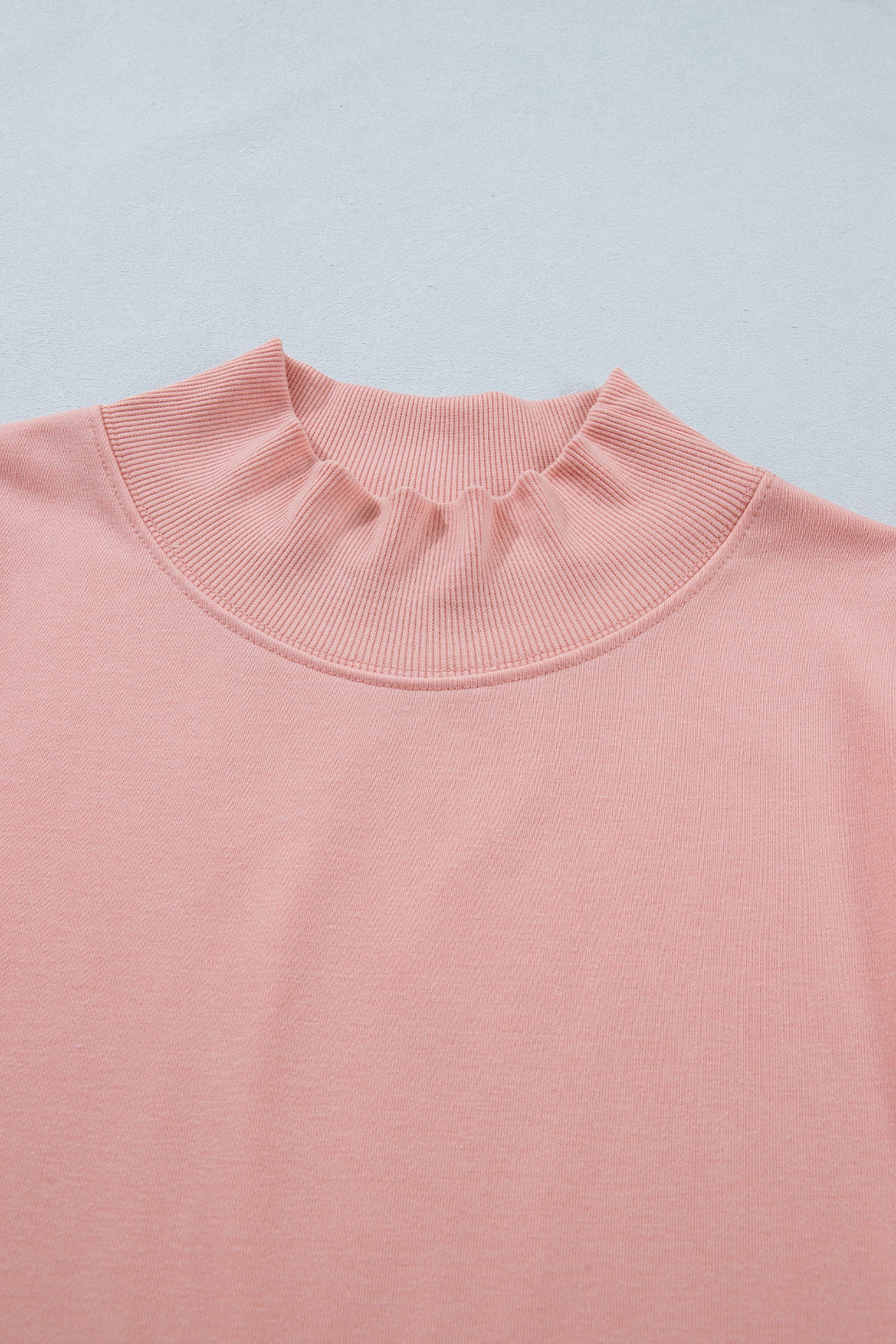 High Neck Cap Sleeve Loose Top White Pink Mint Green Grey Myosotis Orange Black S-XL