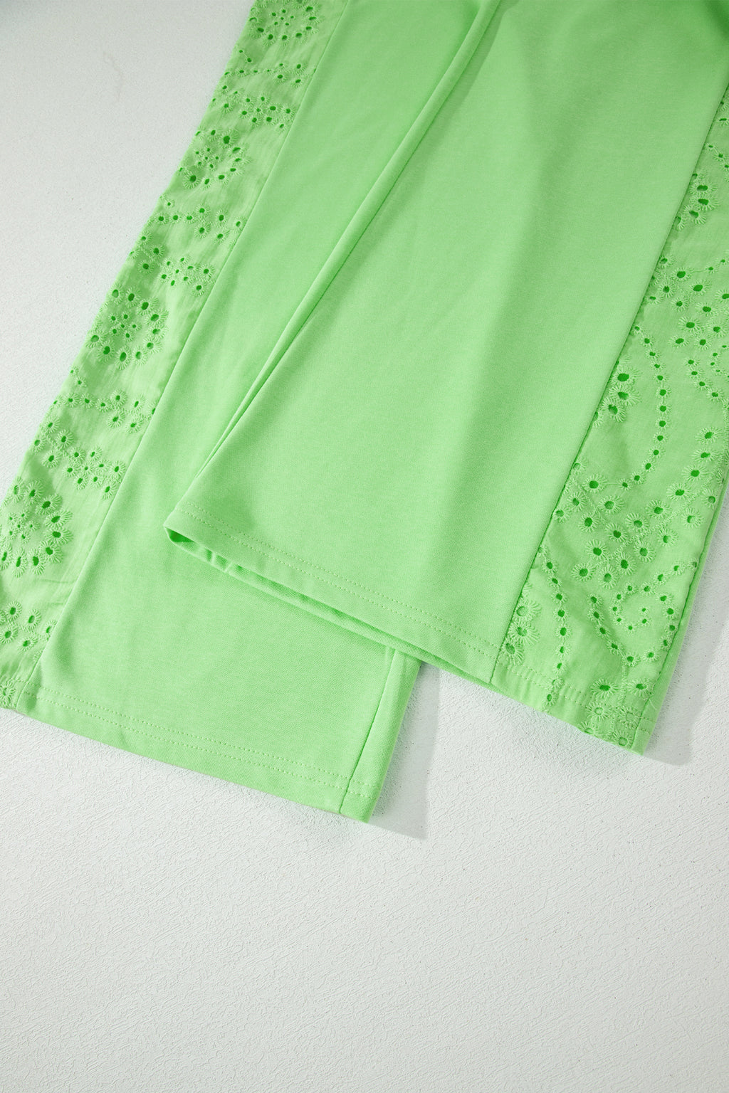 Lace Patchwork Half Sleeve Top & Wide Leg Trousers Set | 3 Colours | Sizes 8-22