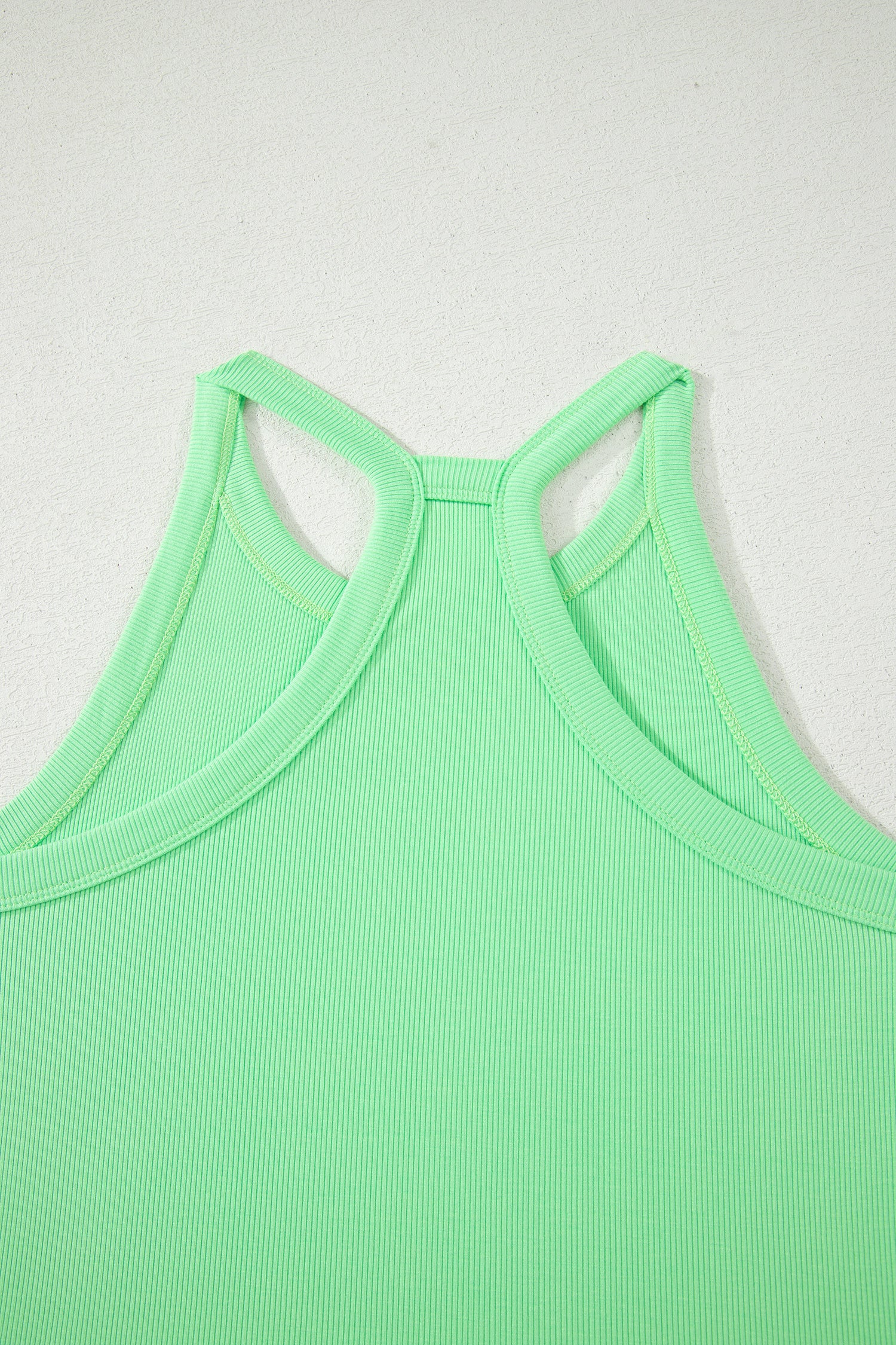Shop Women's Slim Cropped Tank Top & Mini Skort Co-ord Set Summer Outfit Green at LivelyLooks