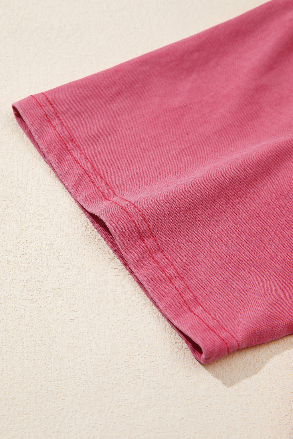 Shop Red Independence Day Star Printed Mineral Wash T Shirt at LivelyLooks