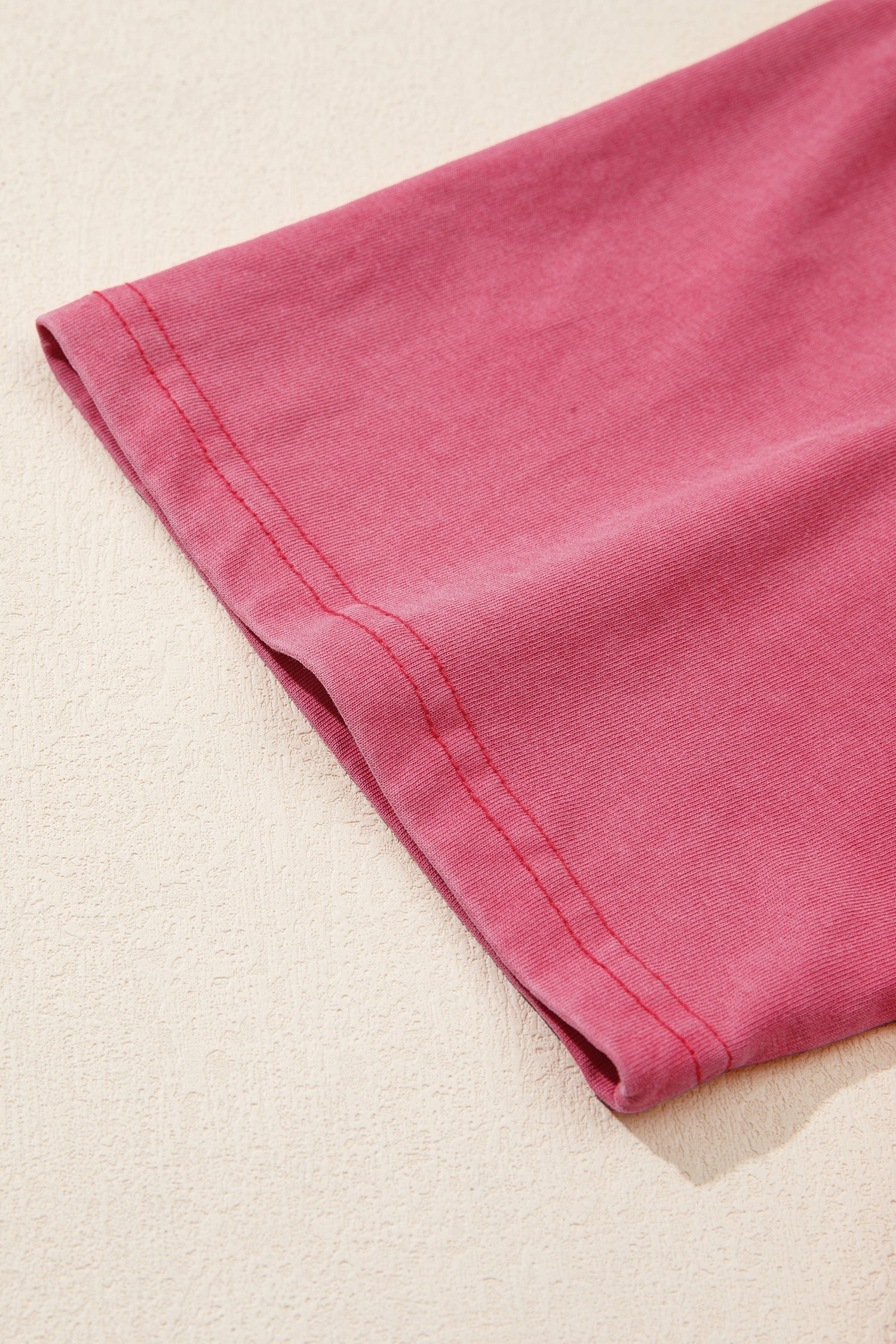 Shop Red Independence Day Star Printed Mineral Wash T Shirt at LivelyLooks