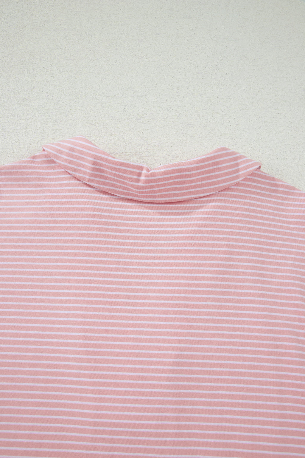 Stripe Dolman Sleeve Polo Shirt and Drawstring Shorts Set Two Piece Co-ord