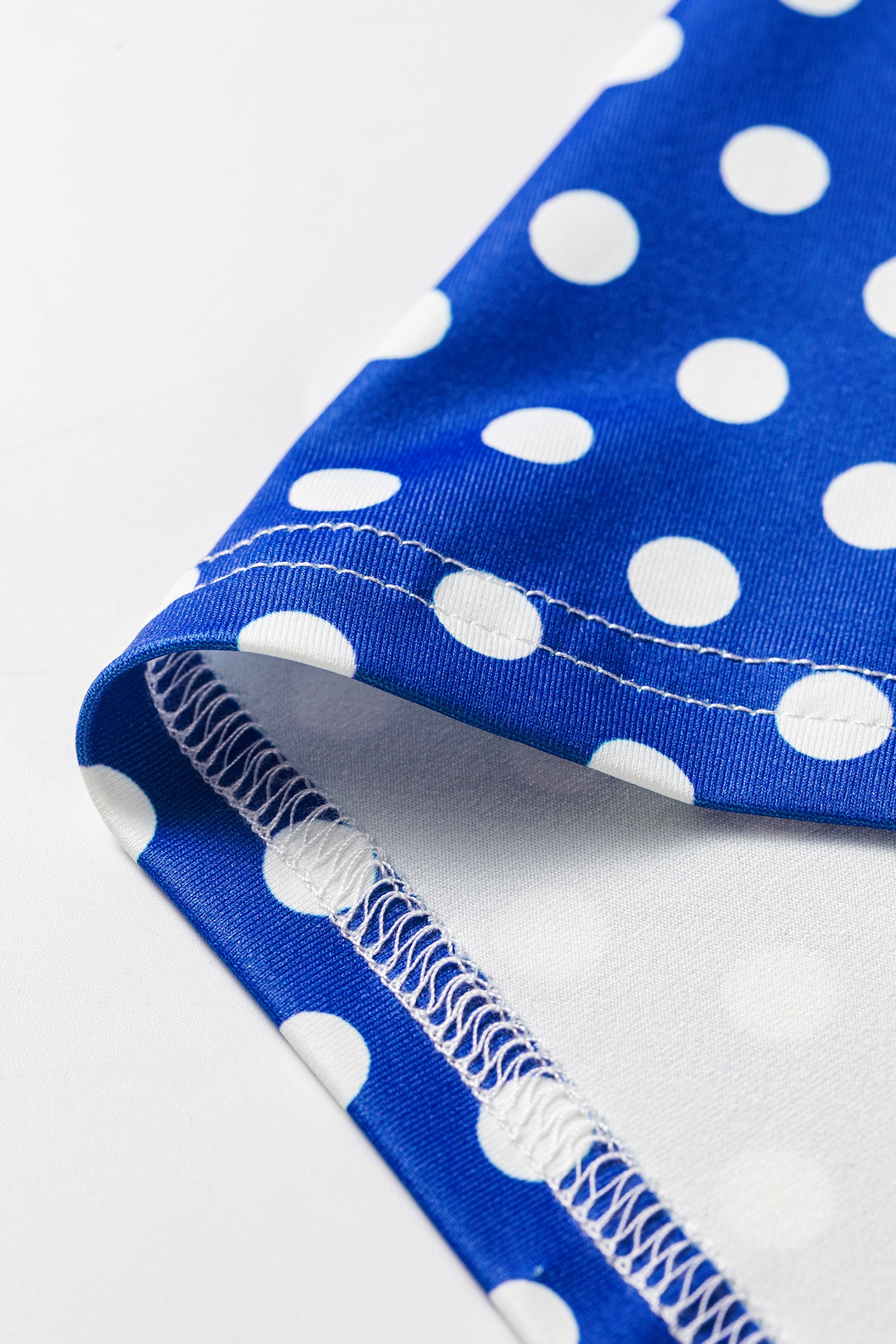 Polka Dot Halter Tank & Wide Leg Pants 2-Piece Set Blue & Pink