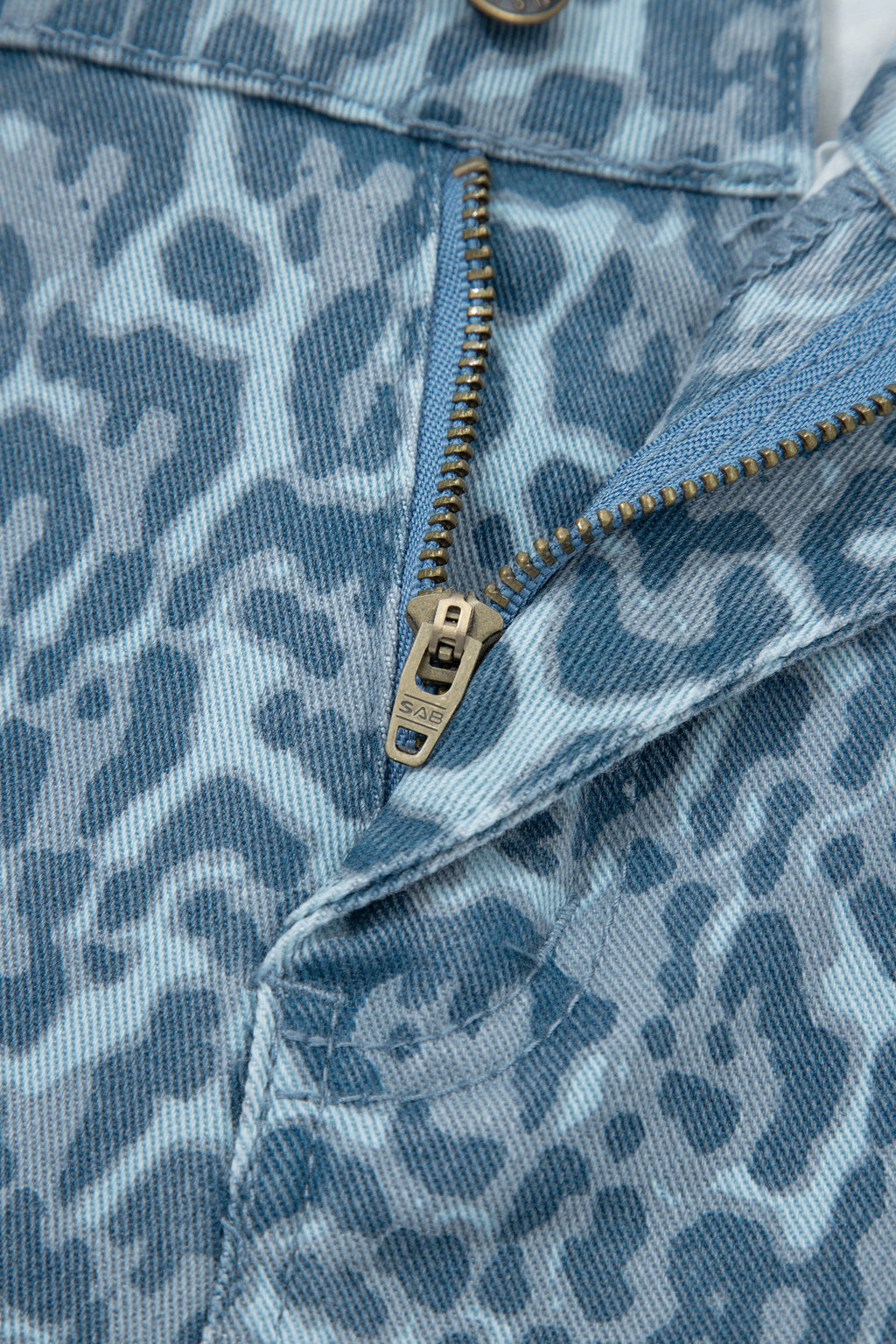 Women's Leopard Print Wide Leg High Waist Jeans | Brown, Grey, Blue & Pink at LivelyLooks