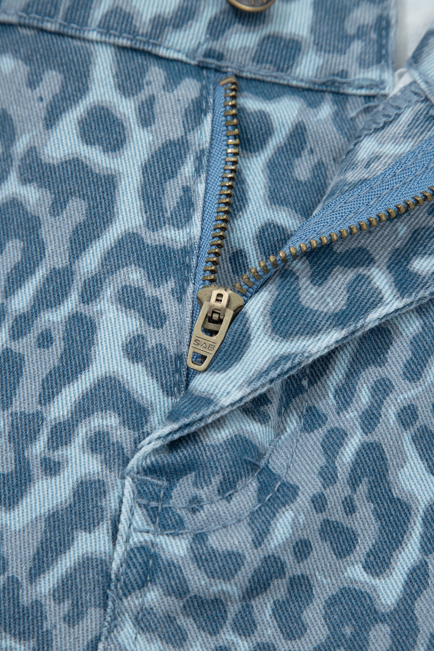 Women's Leopard Print Wide Leg High Waist Jeans | Brown, Grey, Blue & Pink at LivelyLooks