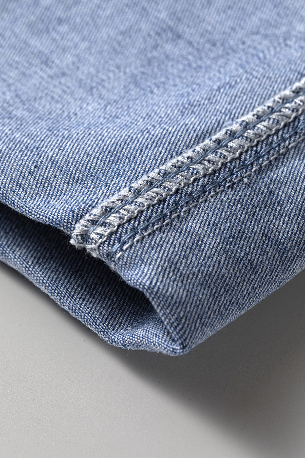 Beau Blue Turn-Up Cuff Loose Wide Leg Jeans | UK Sizes 4-16