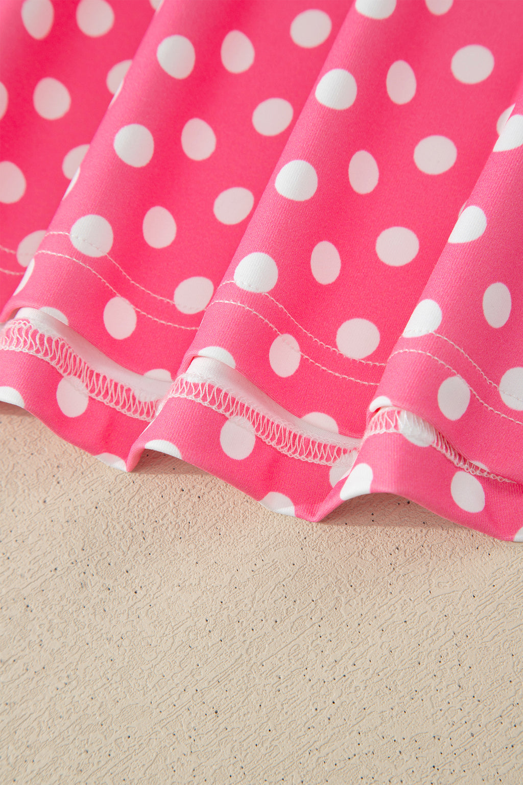Polka Dot Halter Tank & Wide Leg Pants 2-Piece Set Blue & Pink