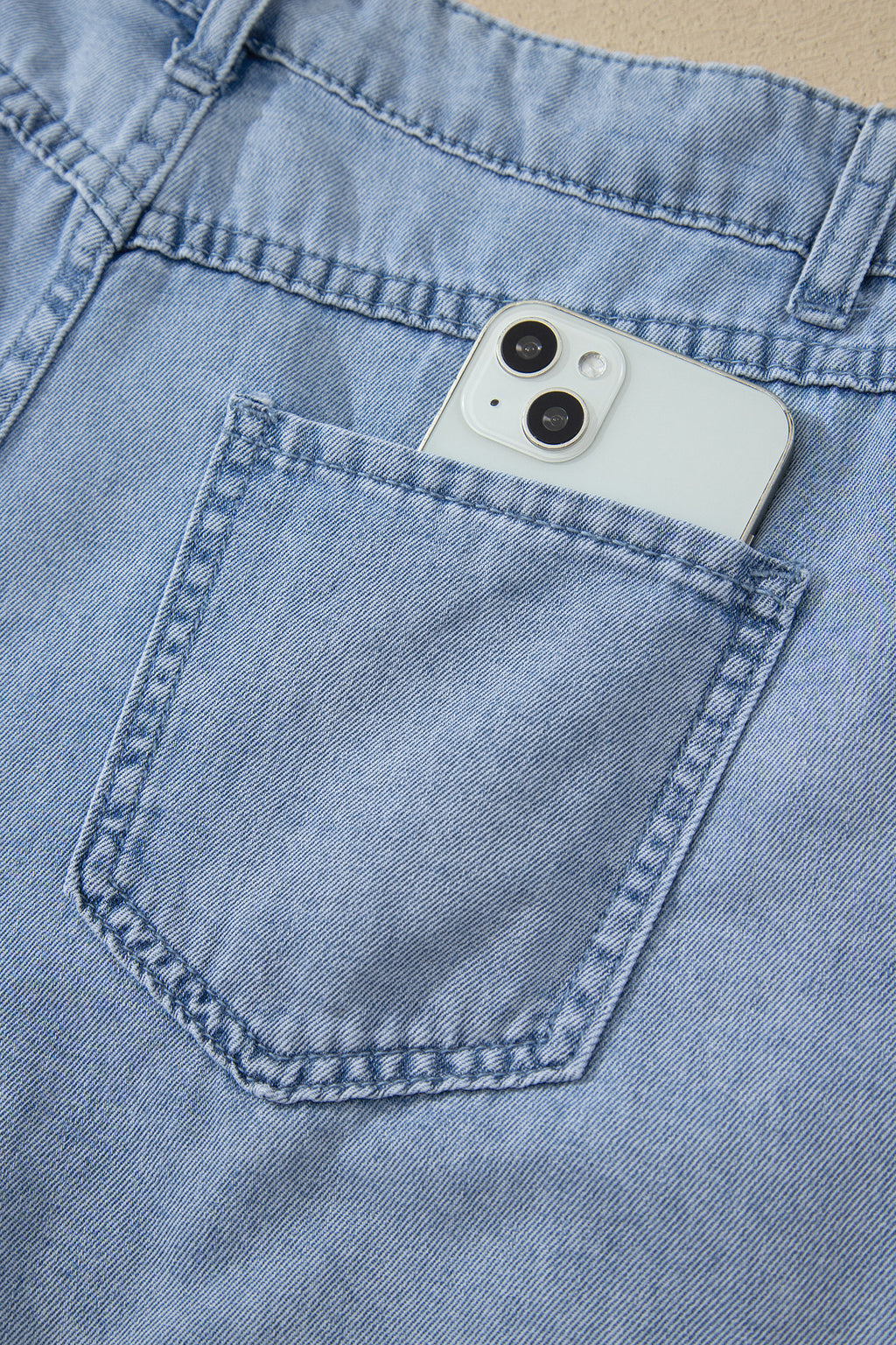 Blue Scalloped Hem Denim Shorts | Casual Summer | UK 8-20