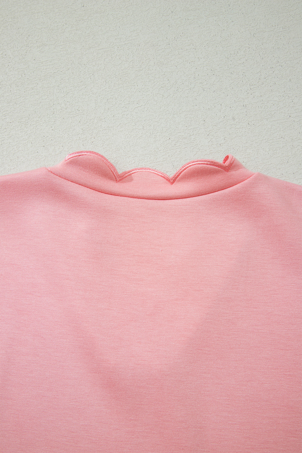 Gossamer Pink Scalloped V-Neck Dolman Top & Shorts Co-ord Set S-XL