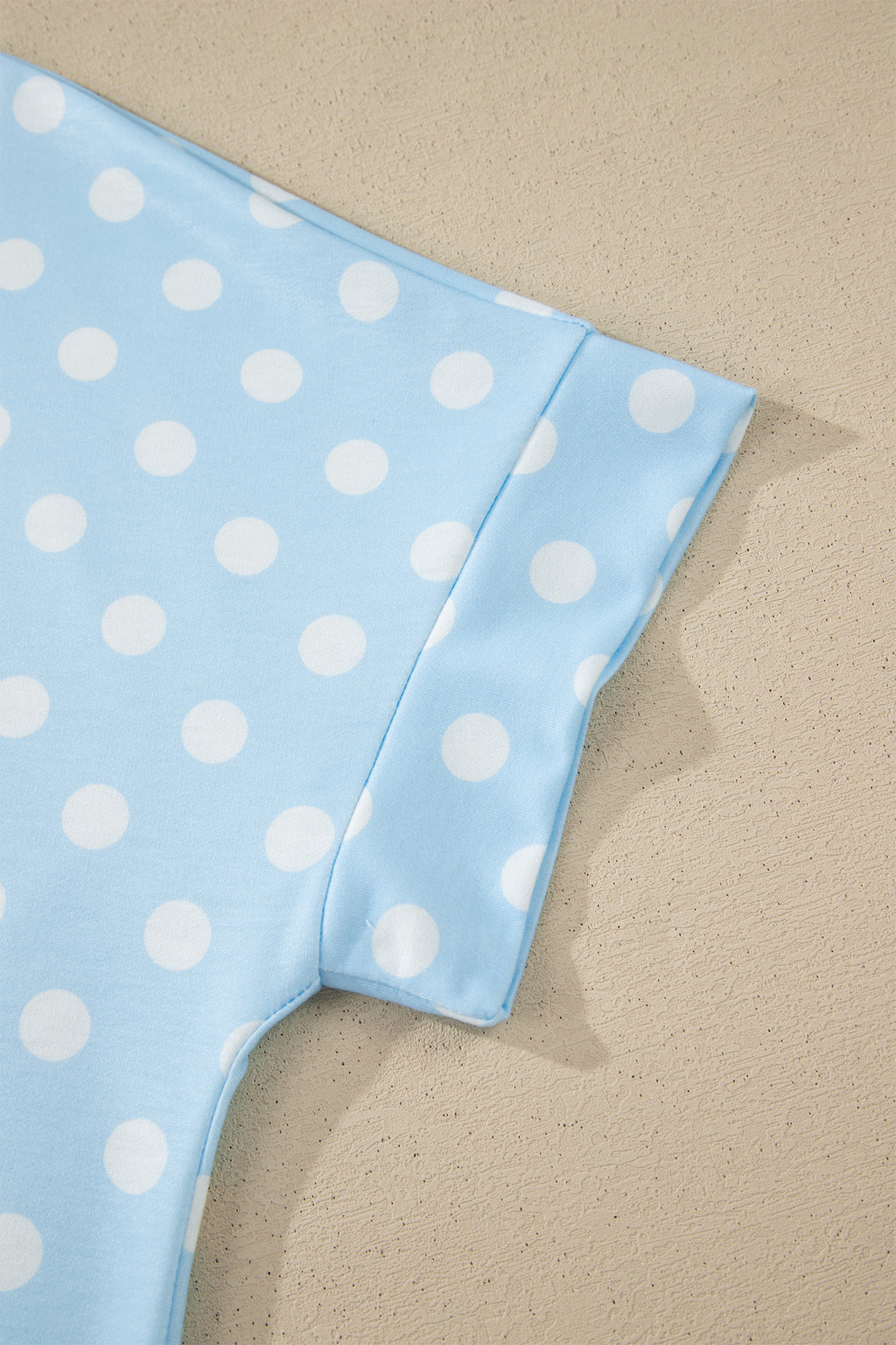 Polka Dot Mock Neck Short Set – Yellow, Pink, Sky Blue & Green