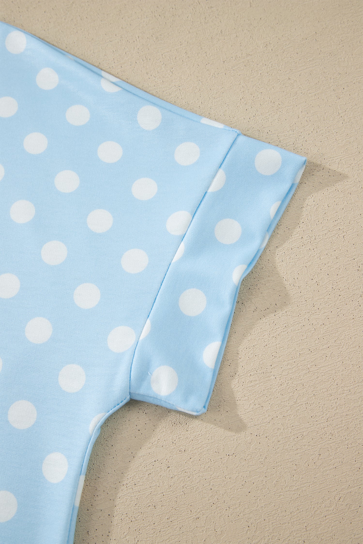 Polka Dot Mock Neck Short Set – Yellow, Pink, Sky Blue & Green