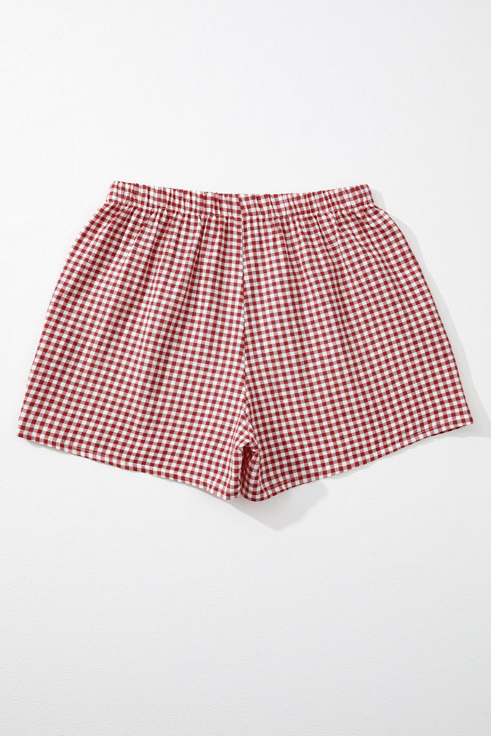Shop Gingham Print High Waist Casual Shorts S-2XL at LivelyLooks