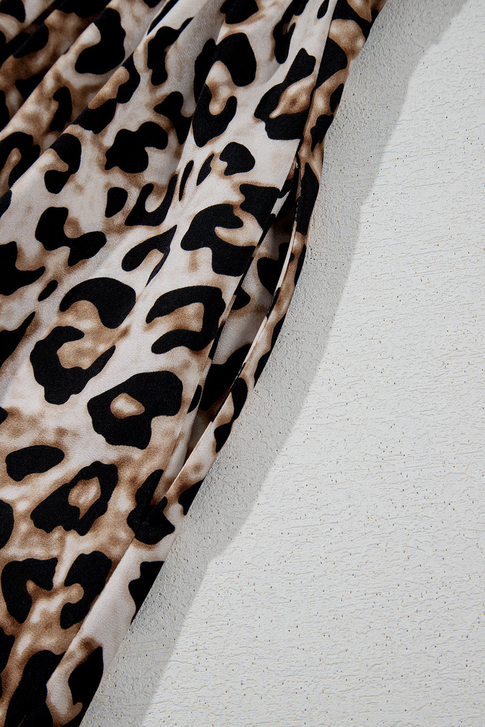 Women's Brown Leopard Print Bubble Sleeve Square Neck Maxi Dress at LivelyLooks