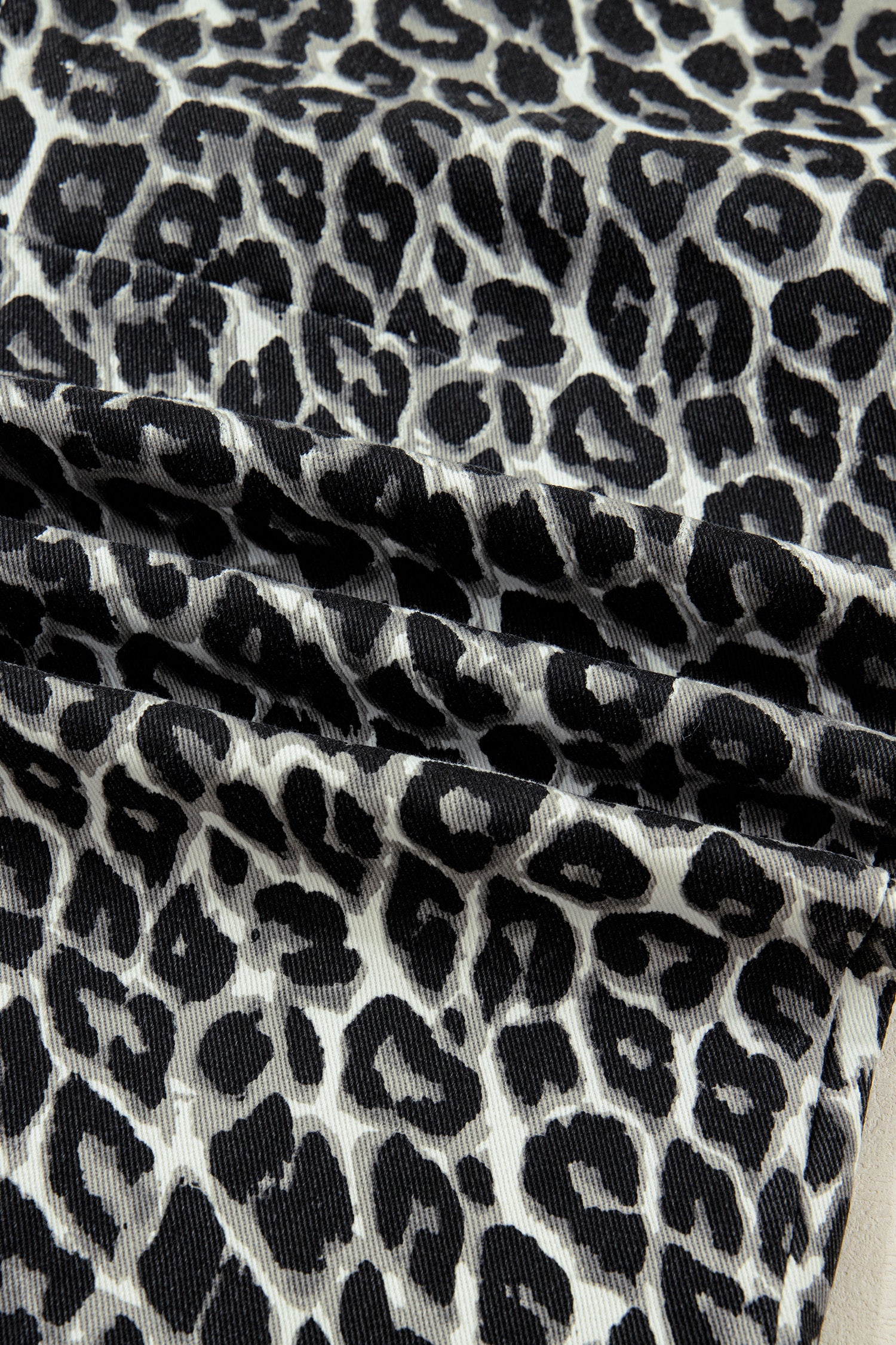 Shop Black Leopard Print Barrel Jeans UK 8-20 at LivelyLooks