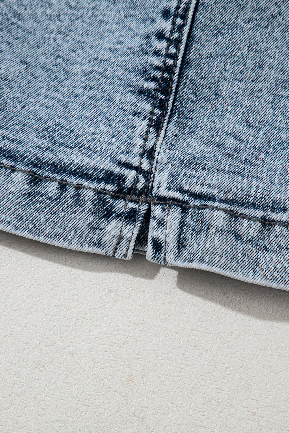 Women's Dusk Blue Drawstring Elastic Waistband Pocketed Denim Skort Skirt Shorts Summer at LivelyLooks
